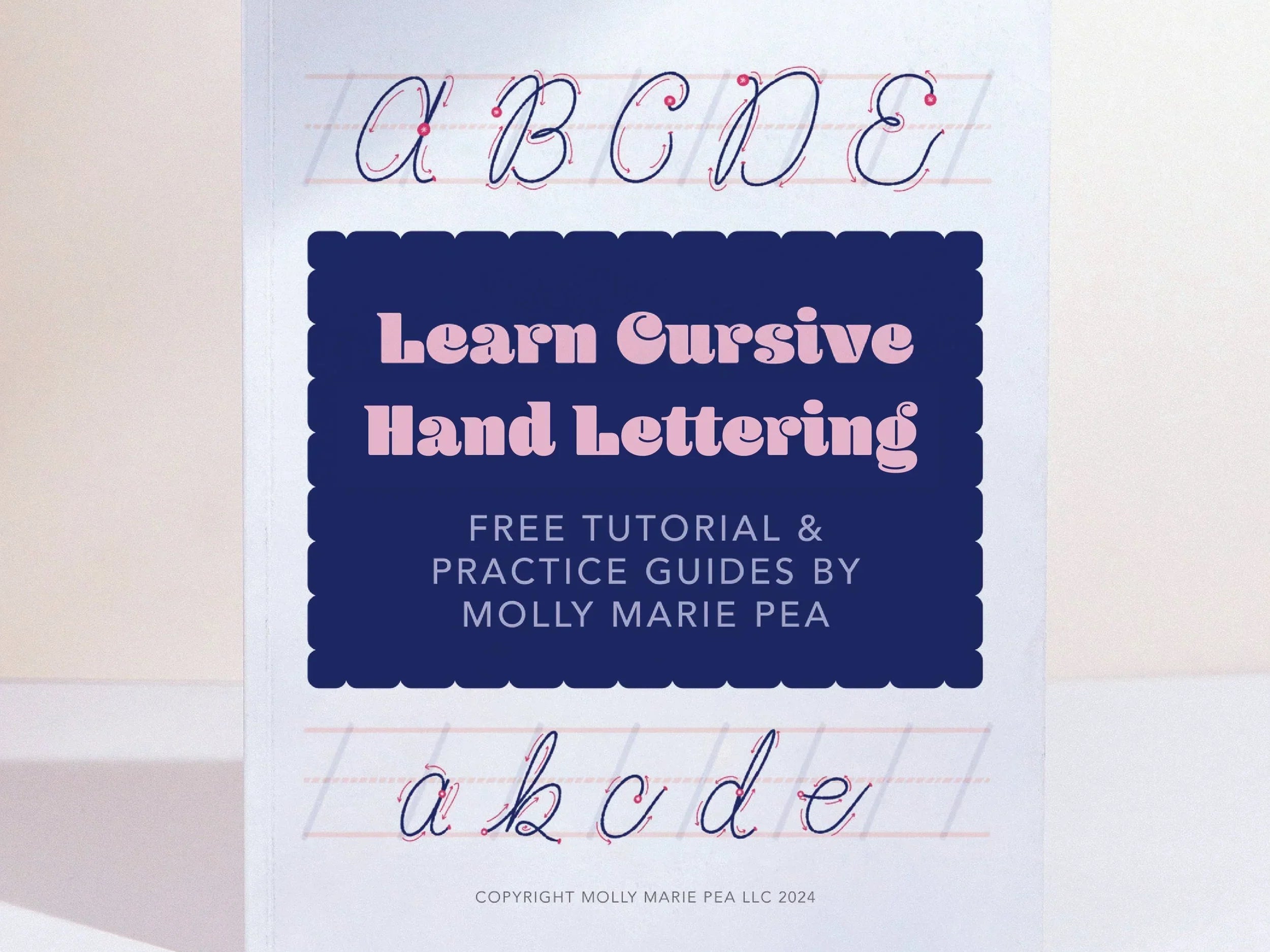 Learn Cursive Hand Lettering Tutorial and Guides