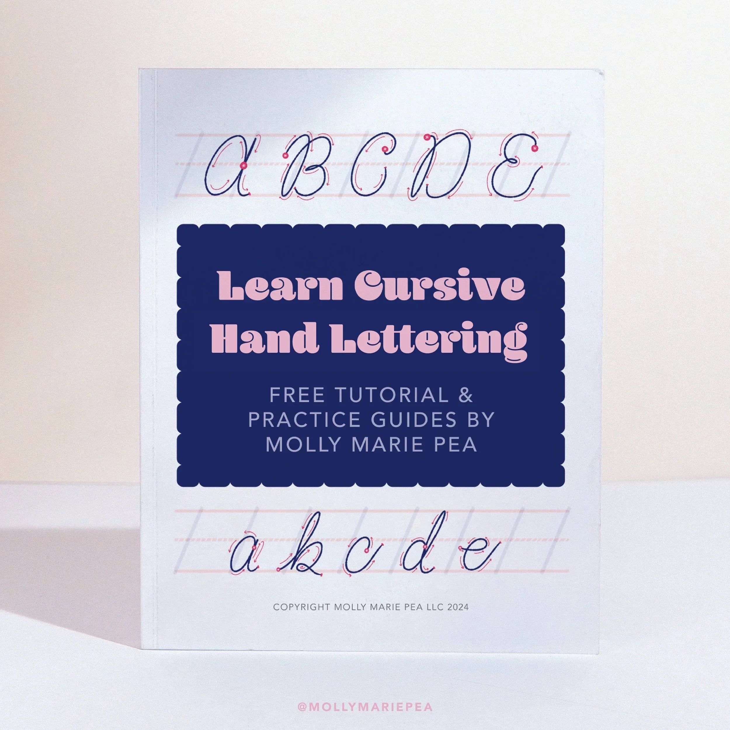 Learn Cursive Hand Lettering Tutorial and Guides – Molly Marie Pea
