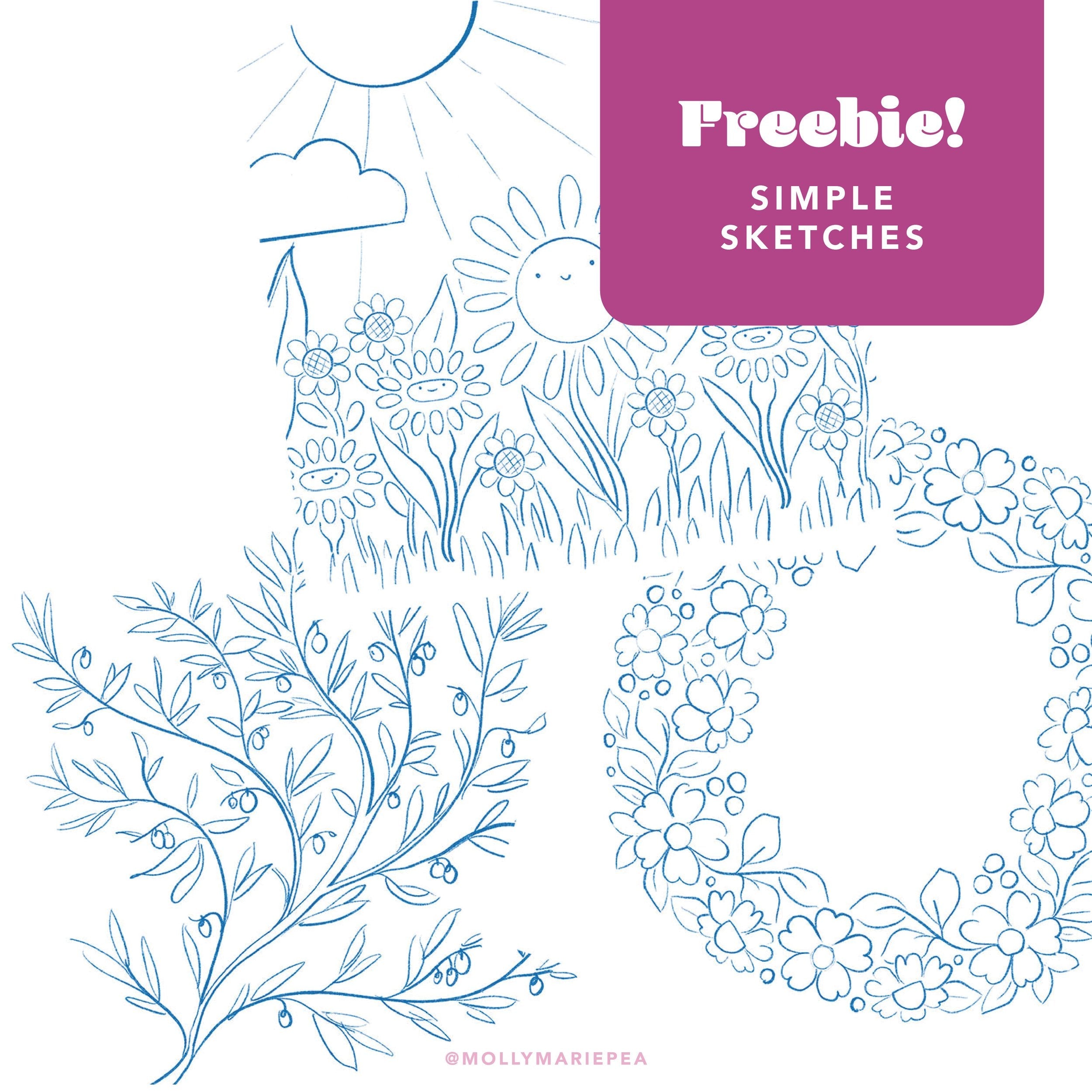 3 Free Drawing Sketches to Spark Ideas
