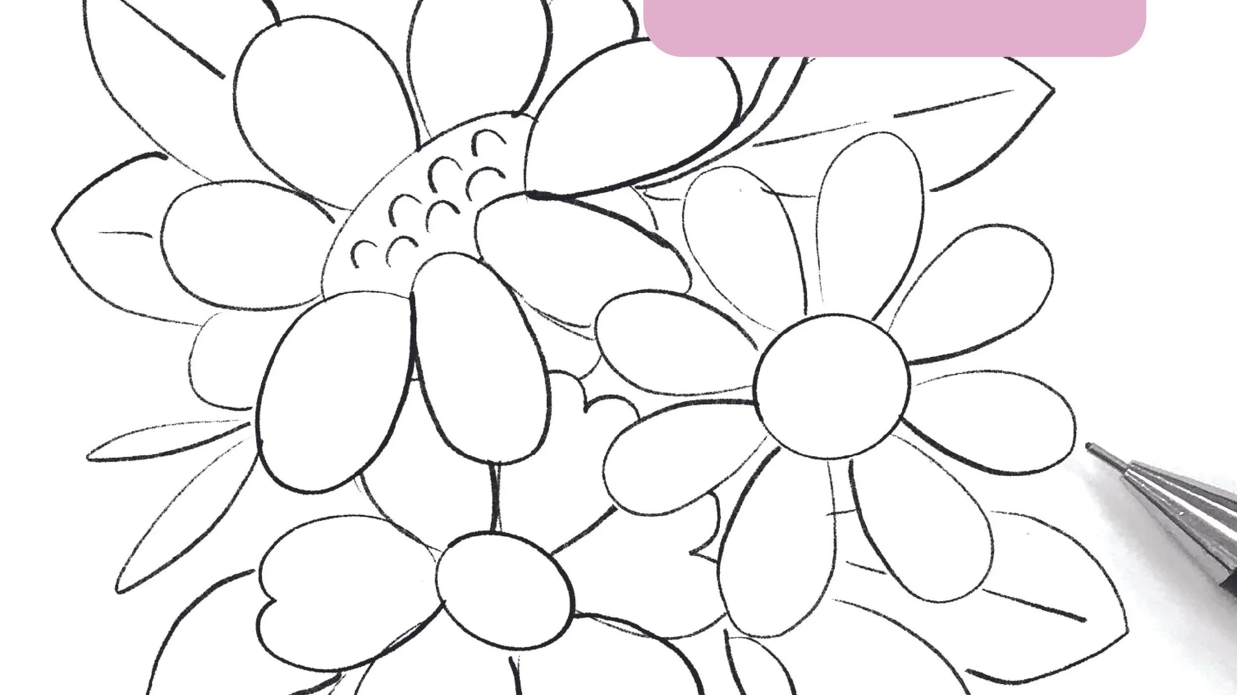 How to Draw a Flower Cluster