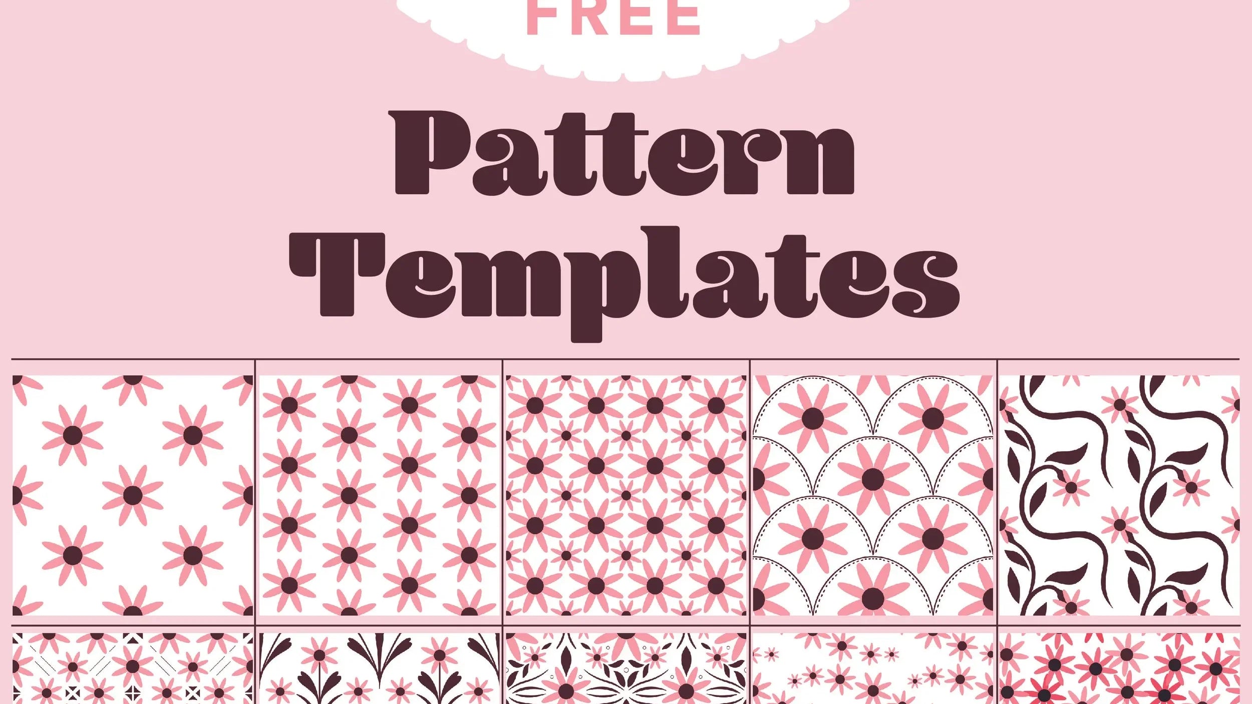 10 Free Surface Pattern Design Templates for Procreate