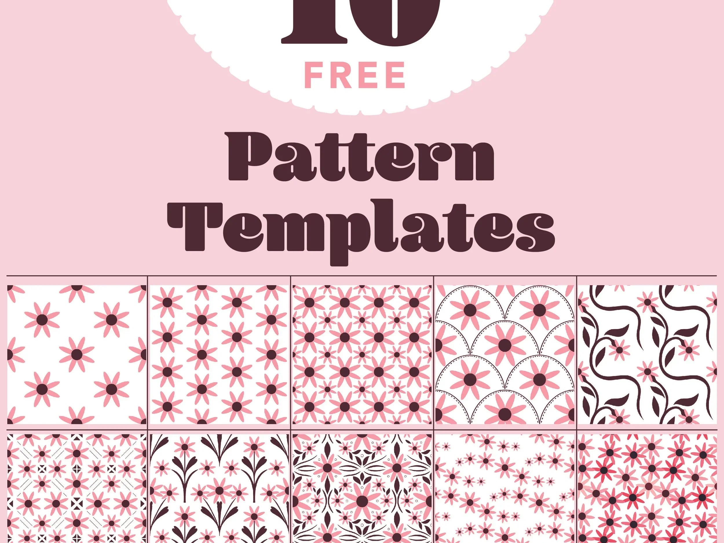 10 Free Surface Pattern Design Templates for Procreate