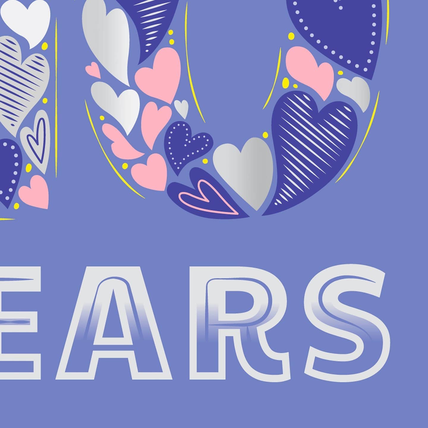 Happy 10 Years Anniversary Milestone Card