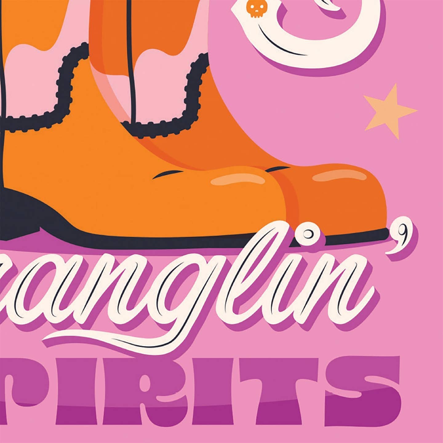 Wranglin' Webs Wranglin' Spirits Halloween Card