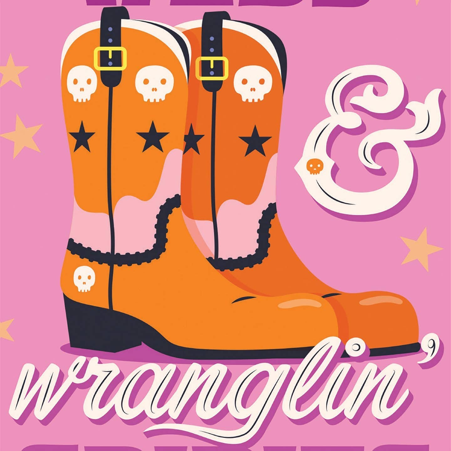Wranglin' Webs Wranglin' Spirits Halloween Card