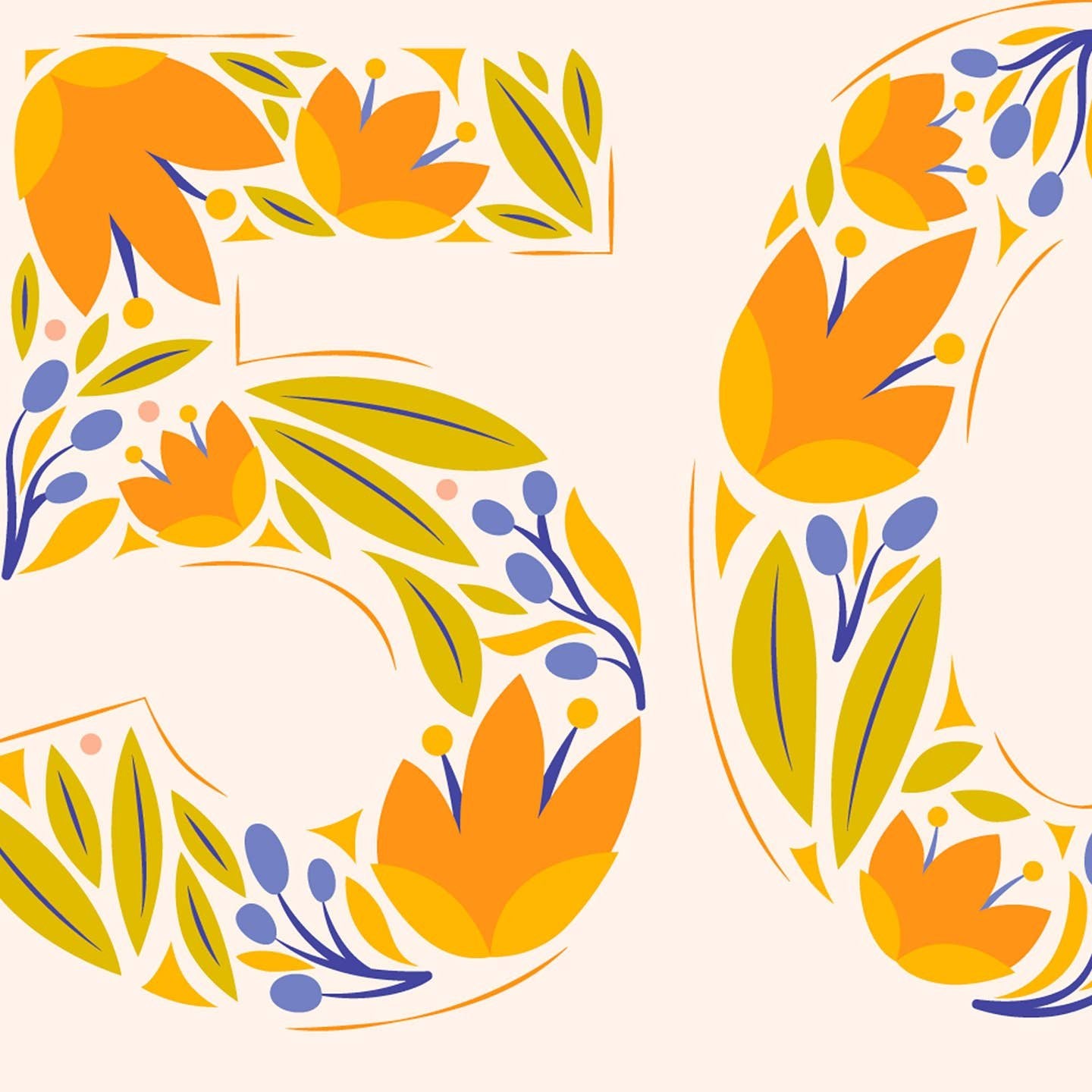 Happy 50 Years Anniversary Milestone Card
