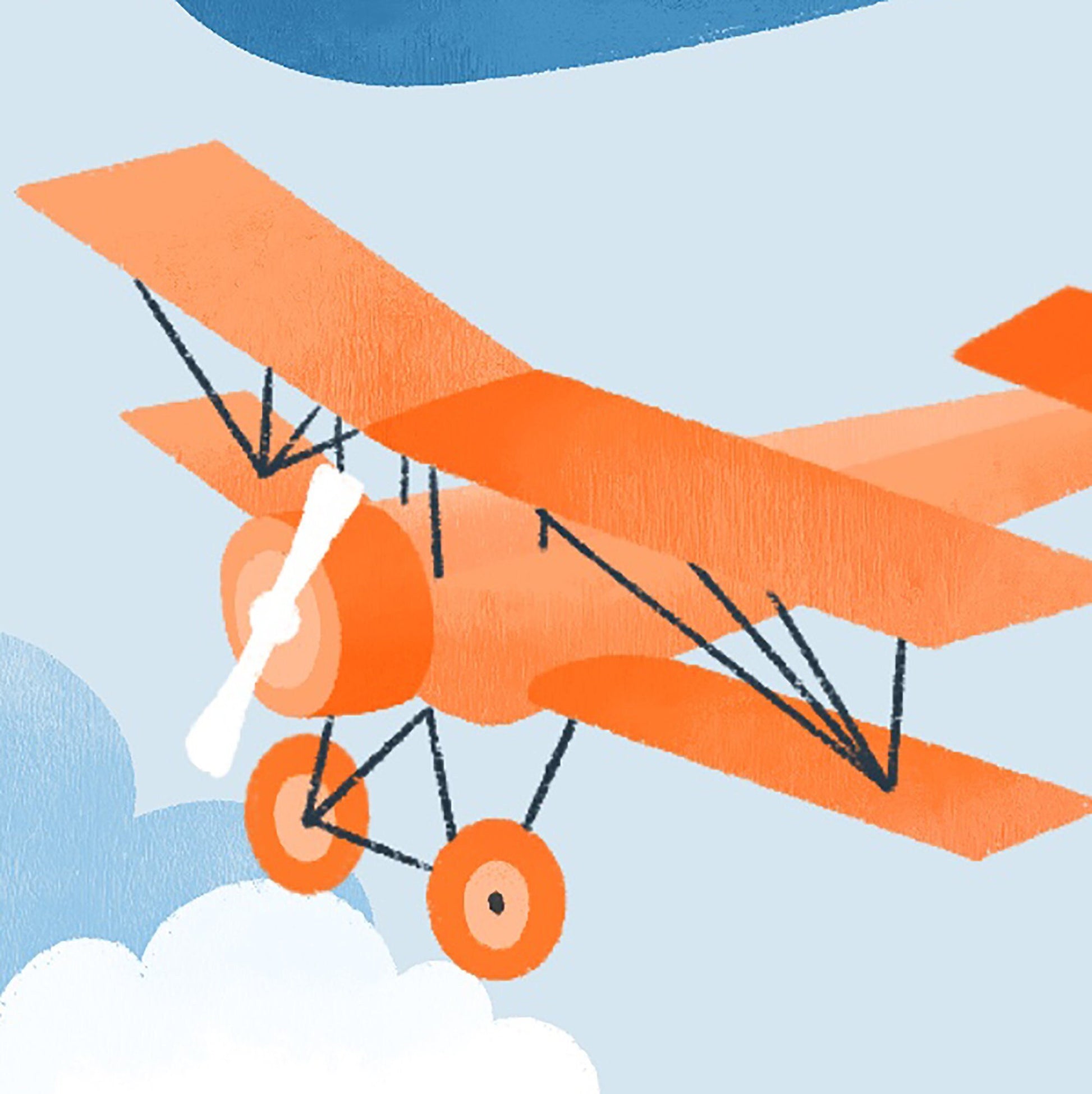 Soaring Plane Birthday Card