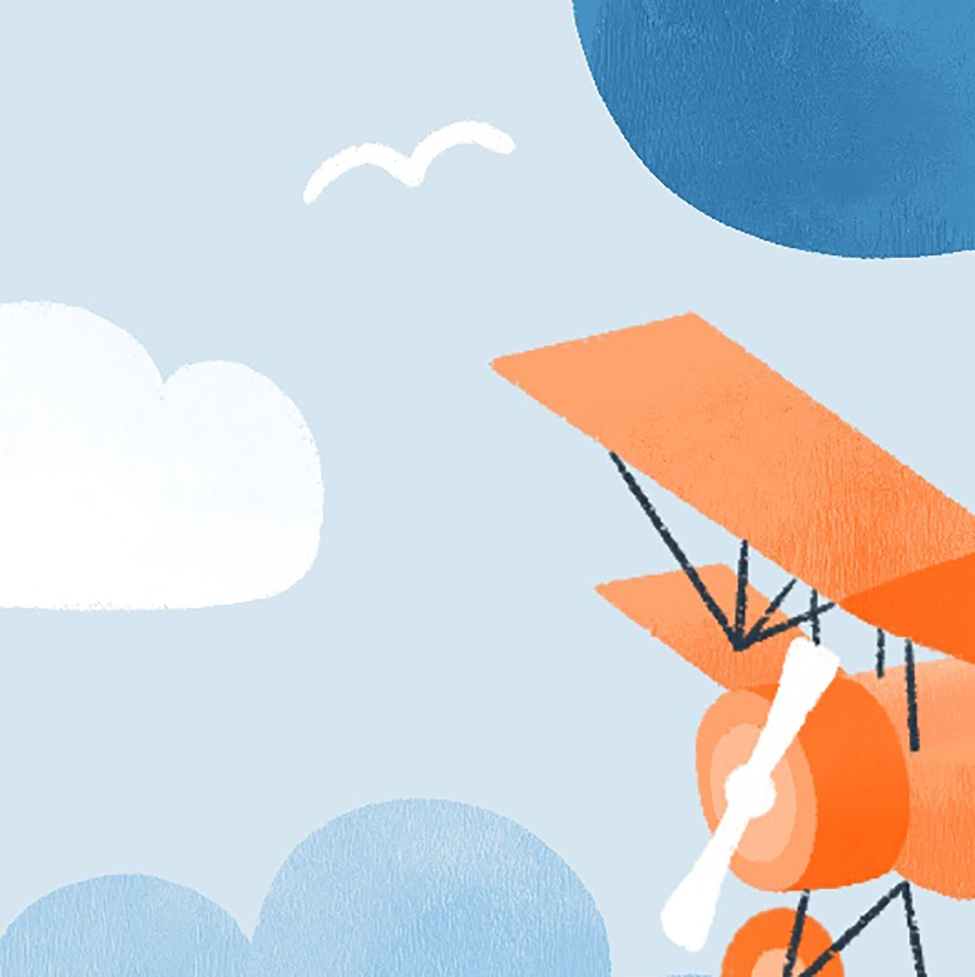 Soaring Plane Birthday Card