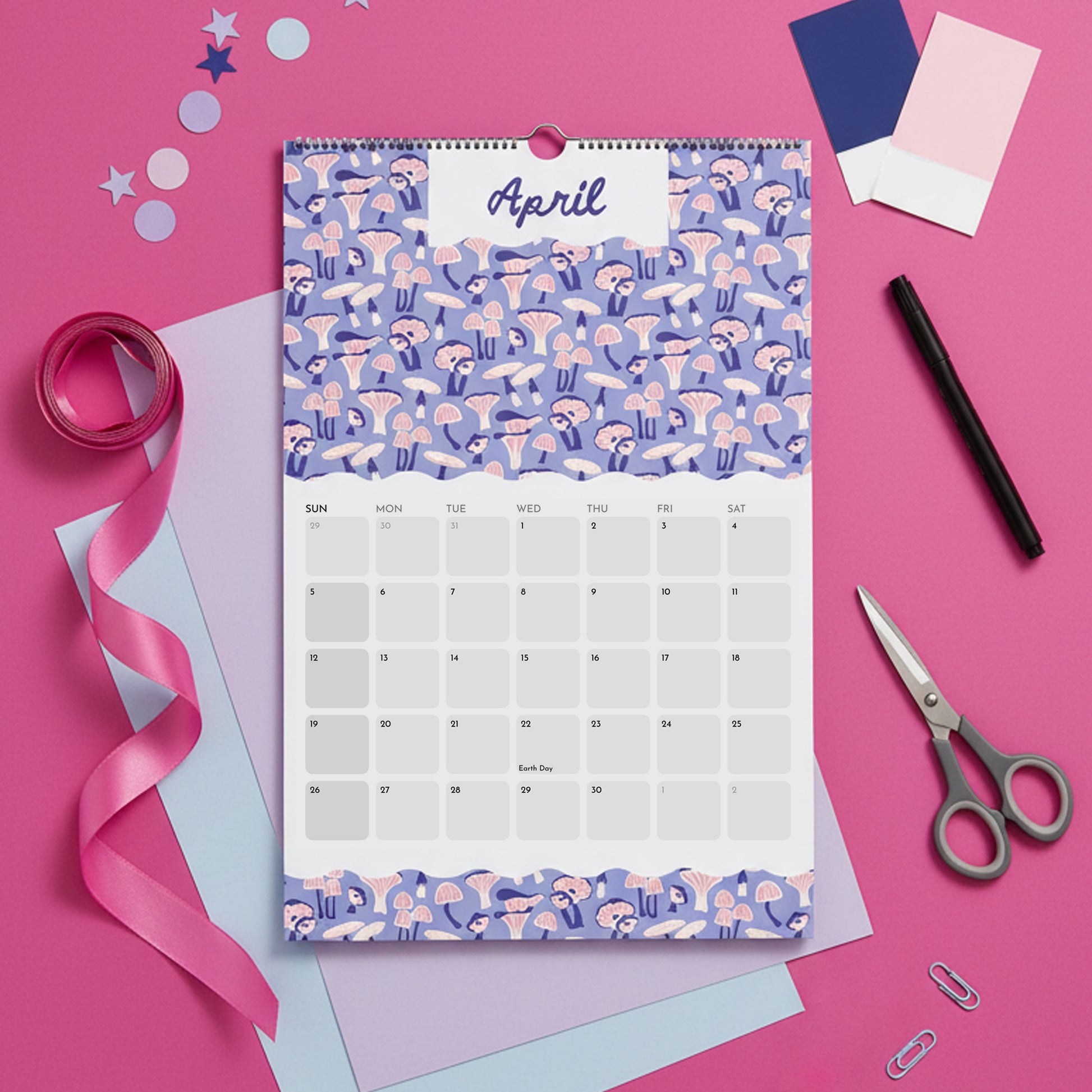 Happy Patterns Wall Calendar (2026) 11 x 16.5"