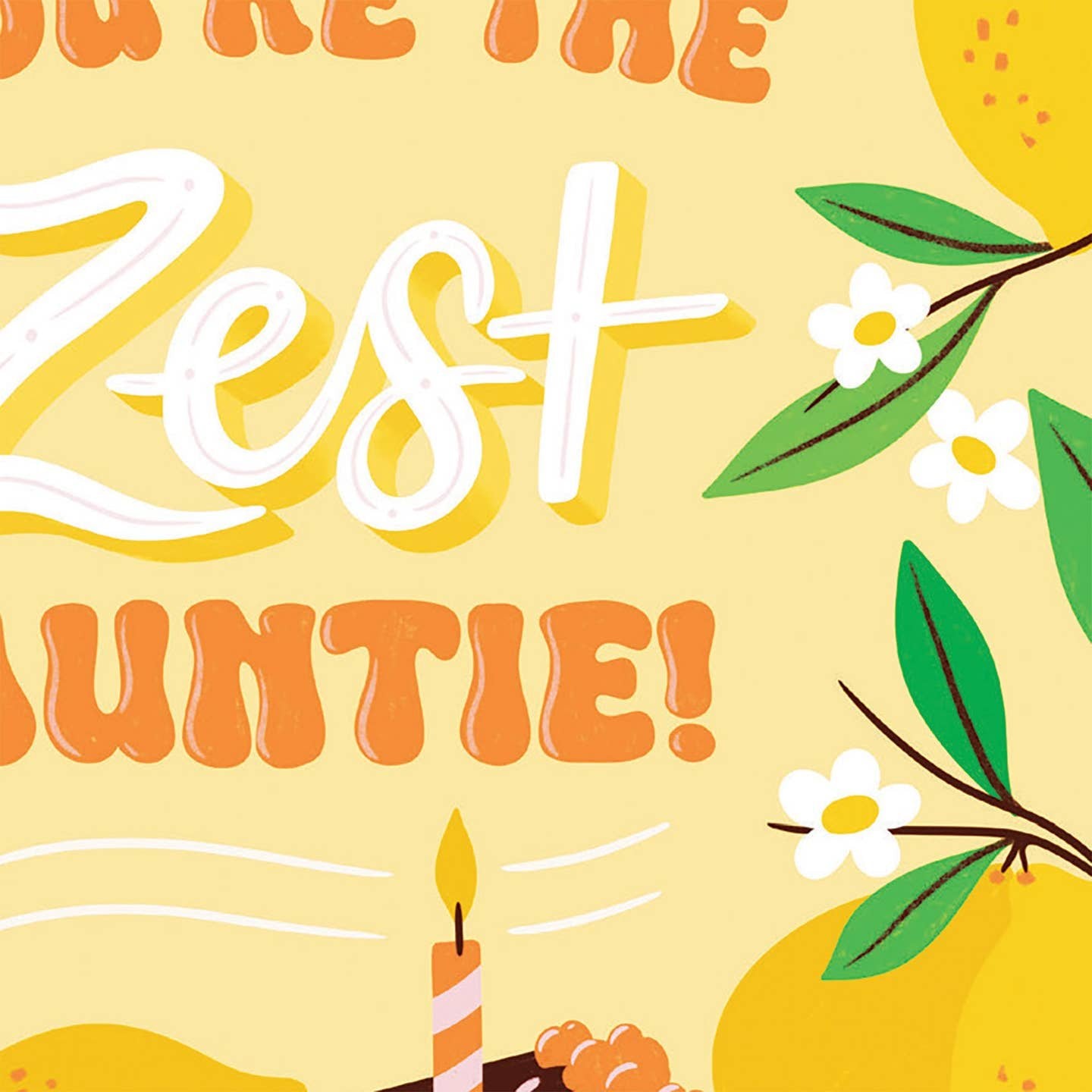 Zest Auntie Birthday Card