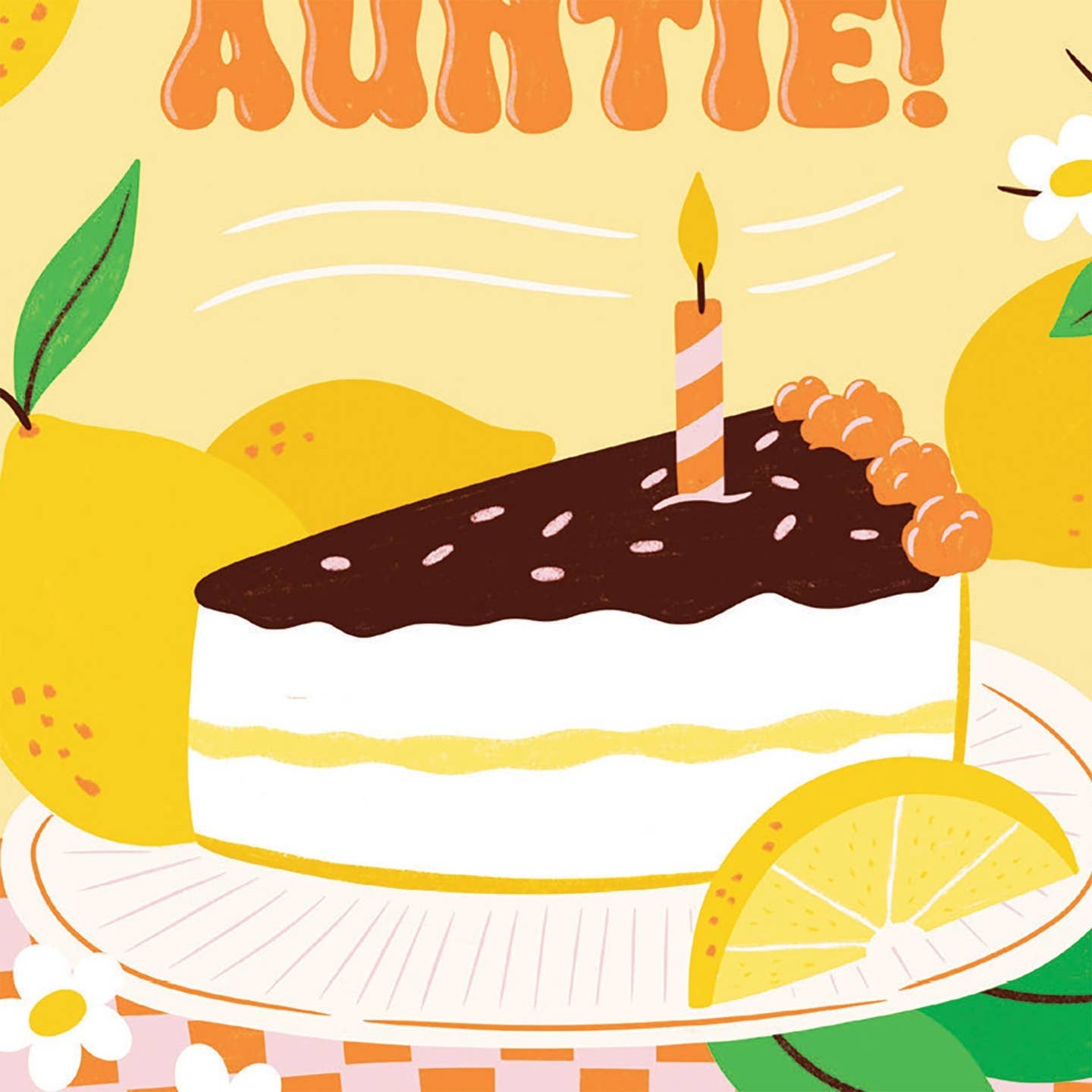 Zest Auntie Birthday Card