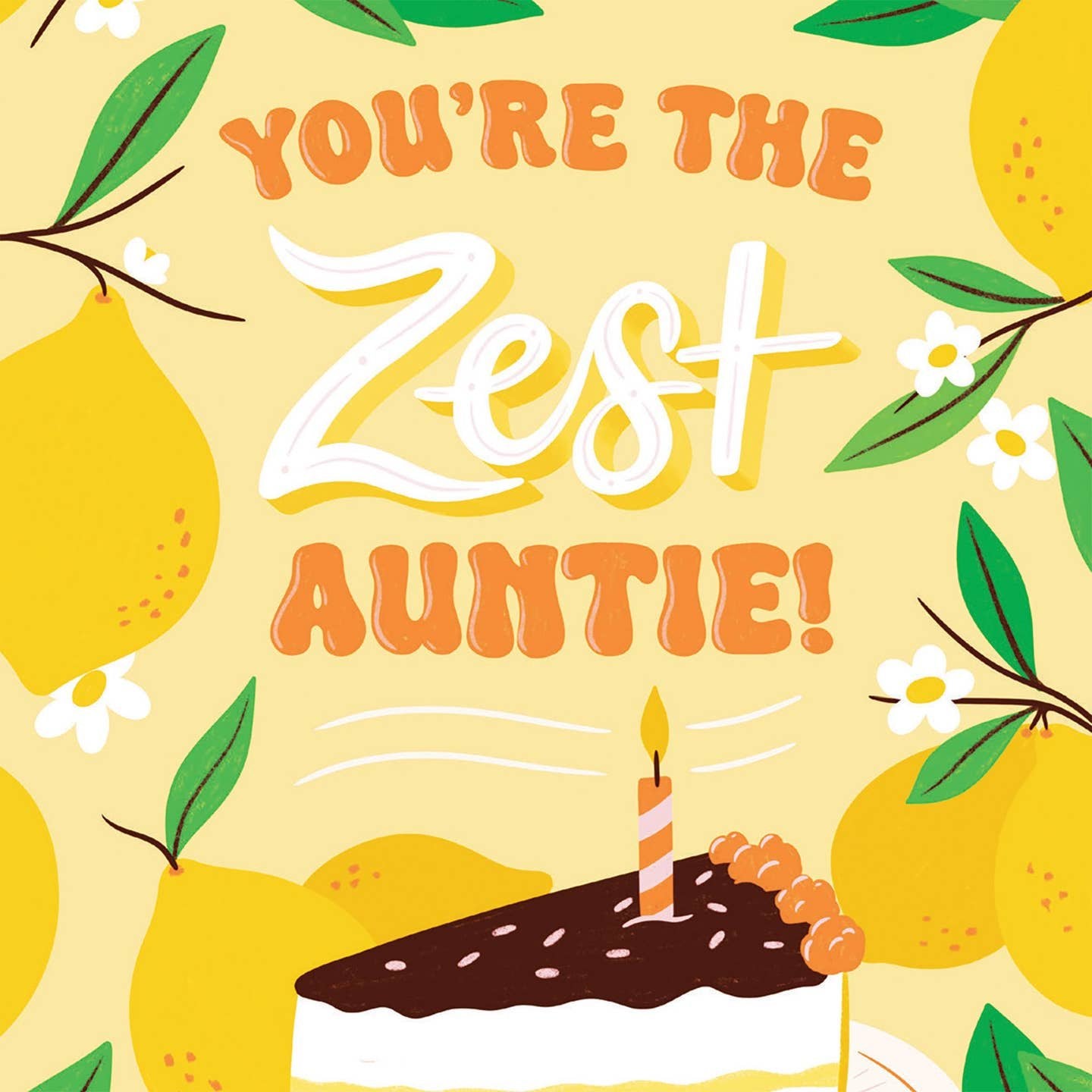 Zest Auntie Birthday Card