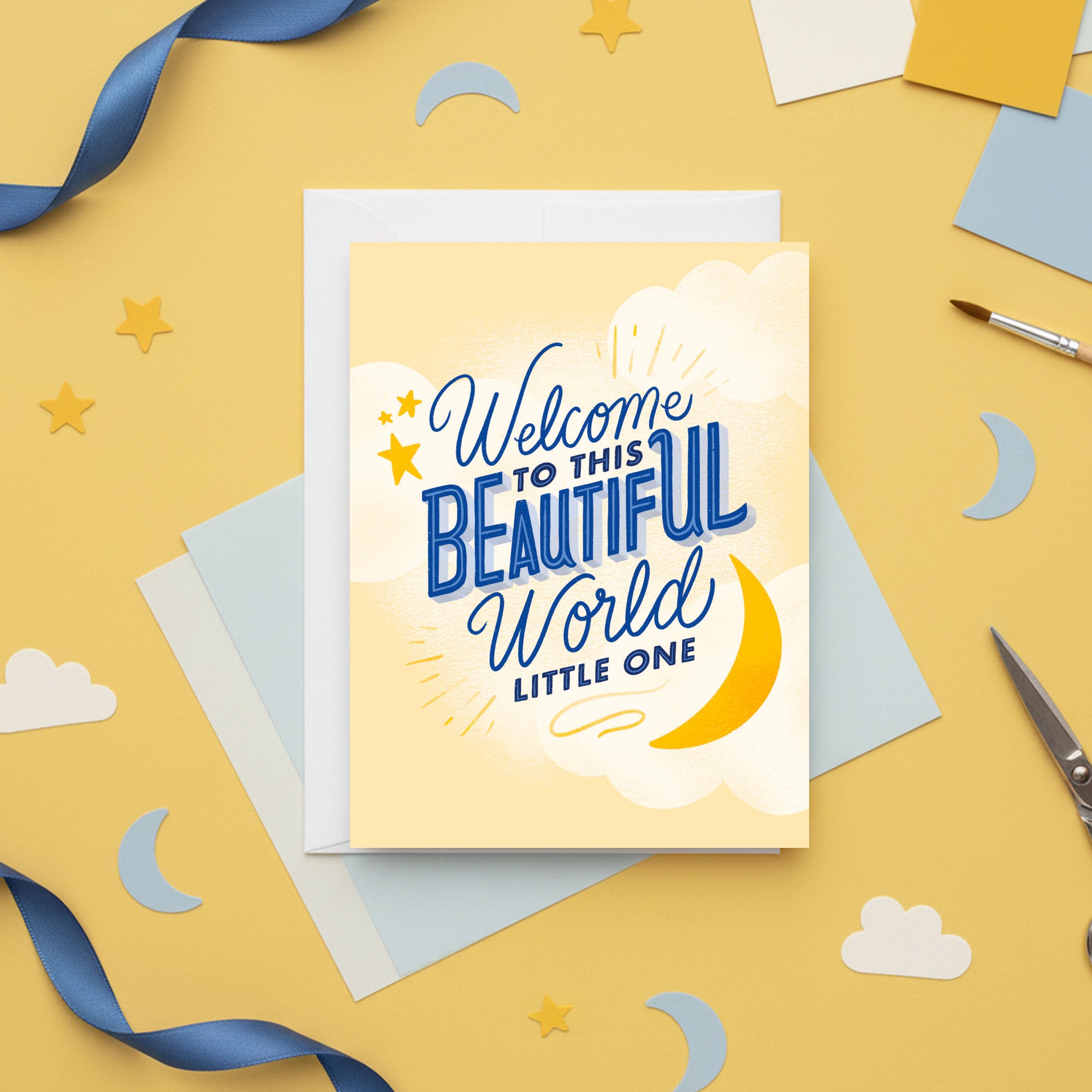 Welcome to this Beautiful World Baby Card