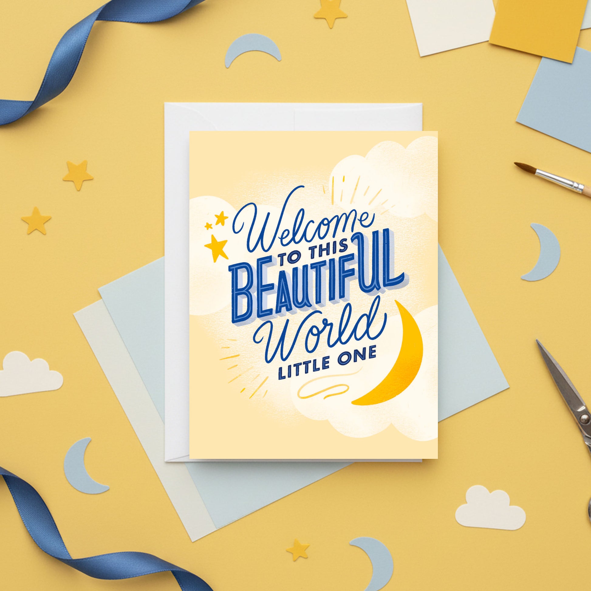 Welcome to this Beautiful World Baby Card