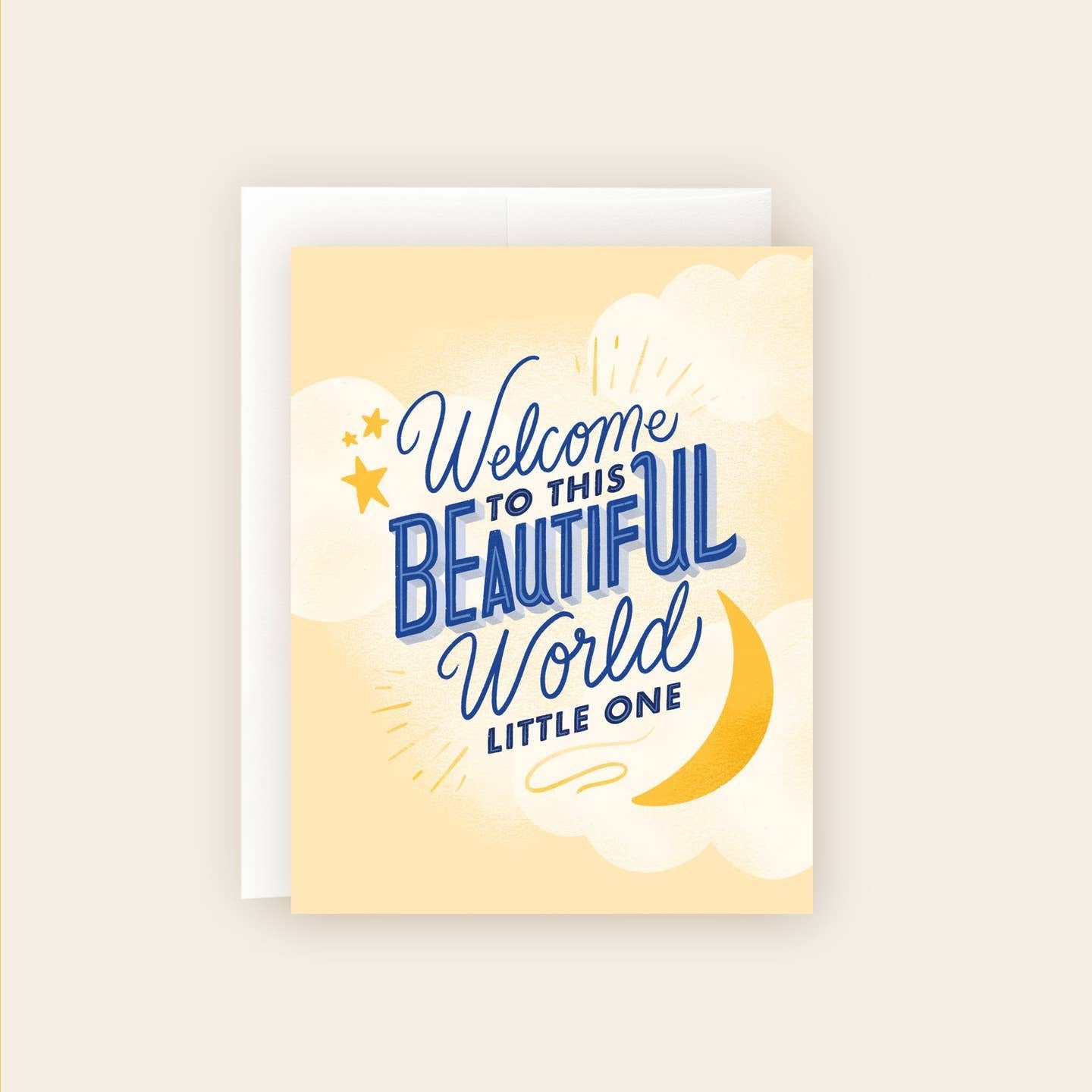 Welcome to this Beautiful World Baby Card