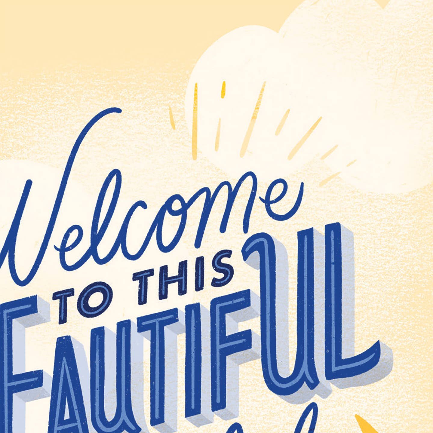 Welcome to this Beautiful World Baby Card