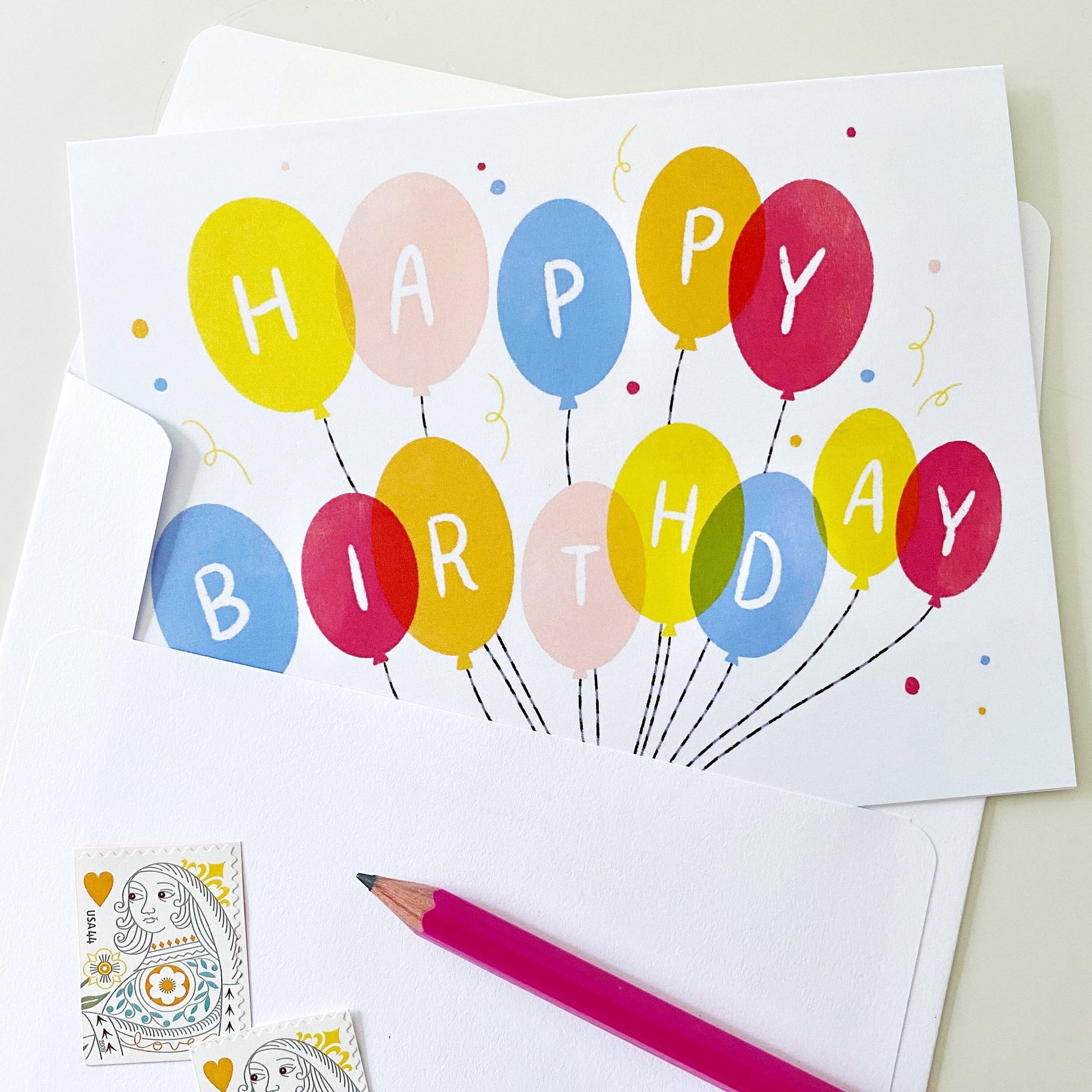 Bunch of Balloons Birthday Card