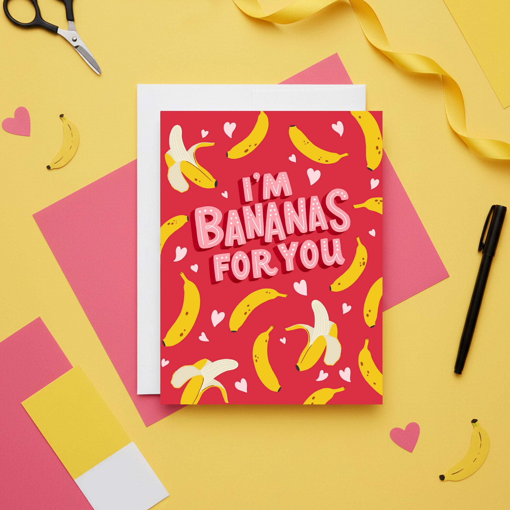 I’m Bananas for You Funny Fruit-Themed Card