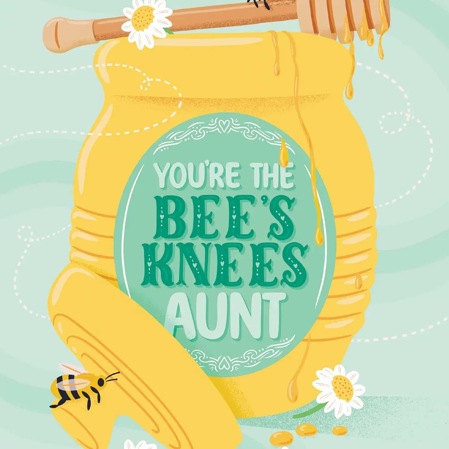 Bees Knees Aunt Birthday Card