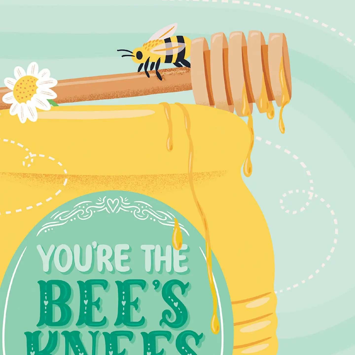Bees Knees Aunt Birthday Card