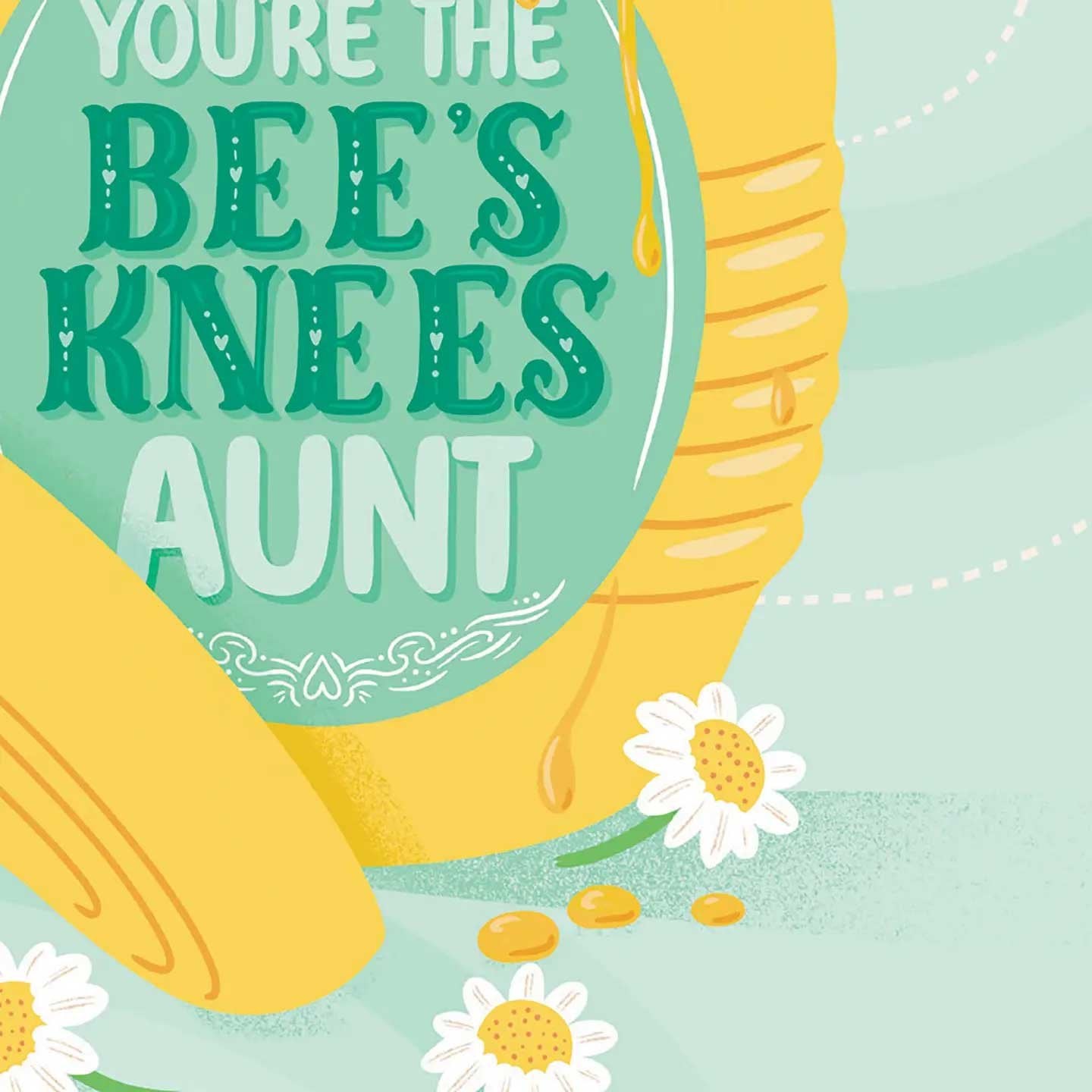 Bees Knees Aunt Birthday Card