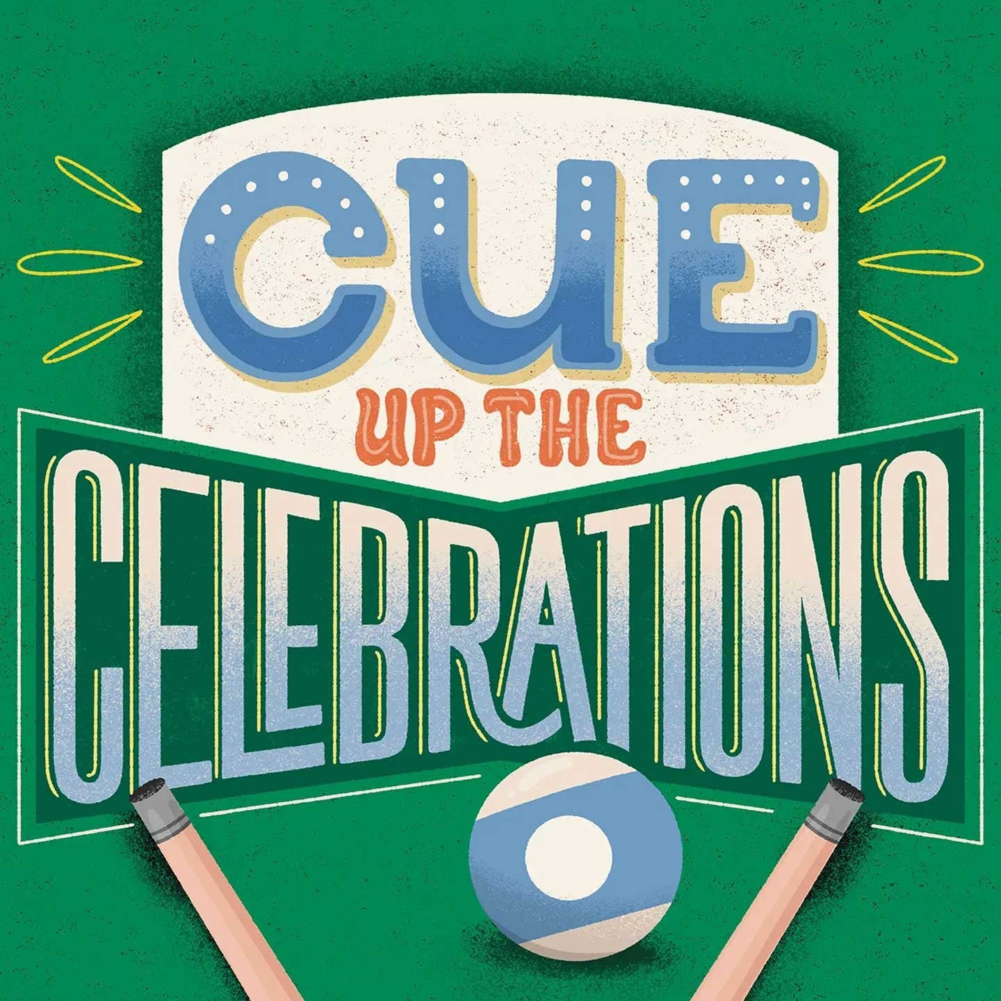 Cue Up the Celebrations Billiards Birthday Card