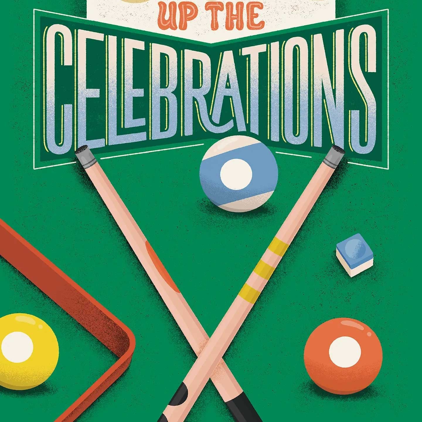 Cue Up the Celebrations Billiards Birthday Card