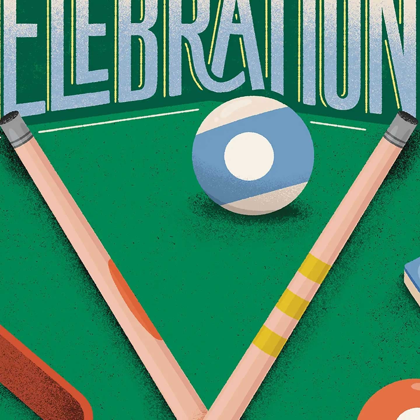 Cue Up the Celebrations Billiards Birthday Card