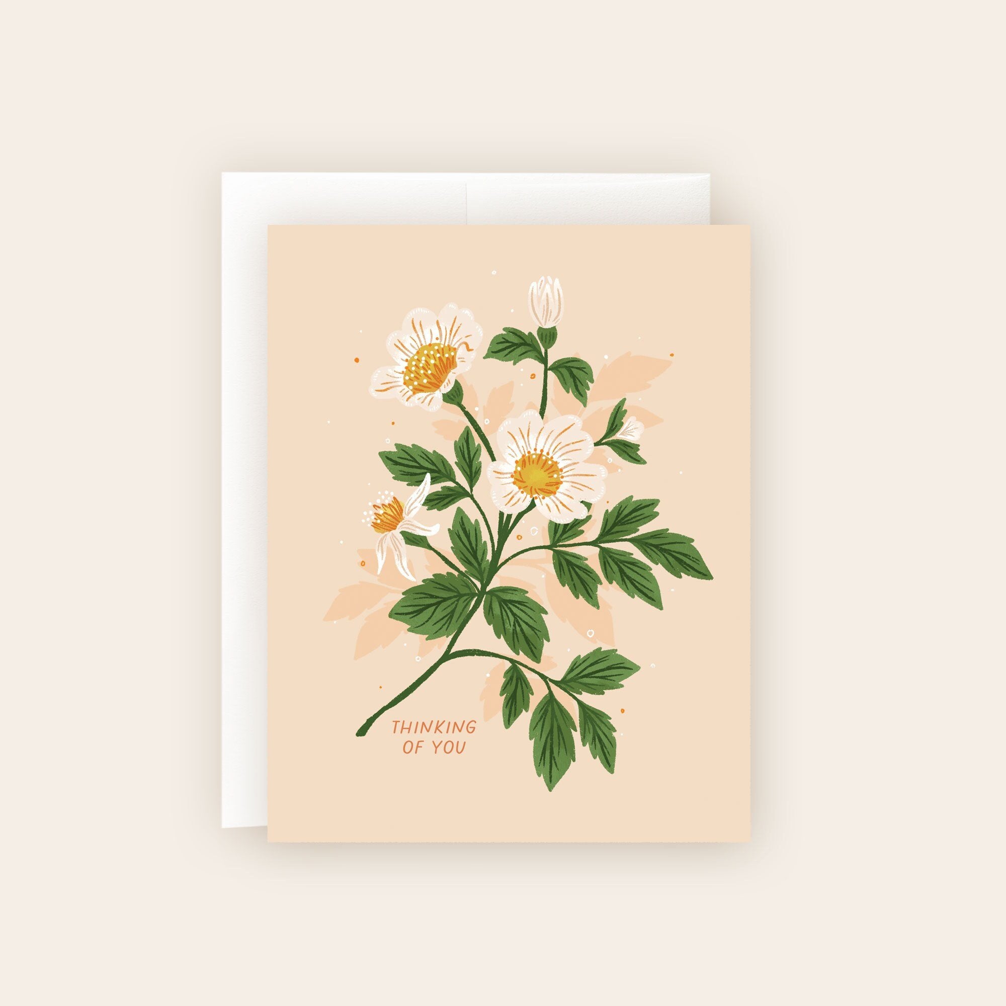 Thinking of You Botanical Sympathy Card