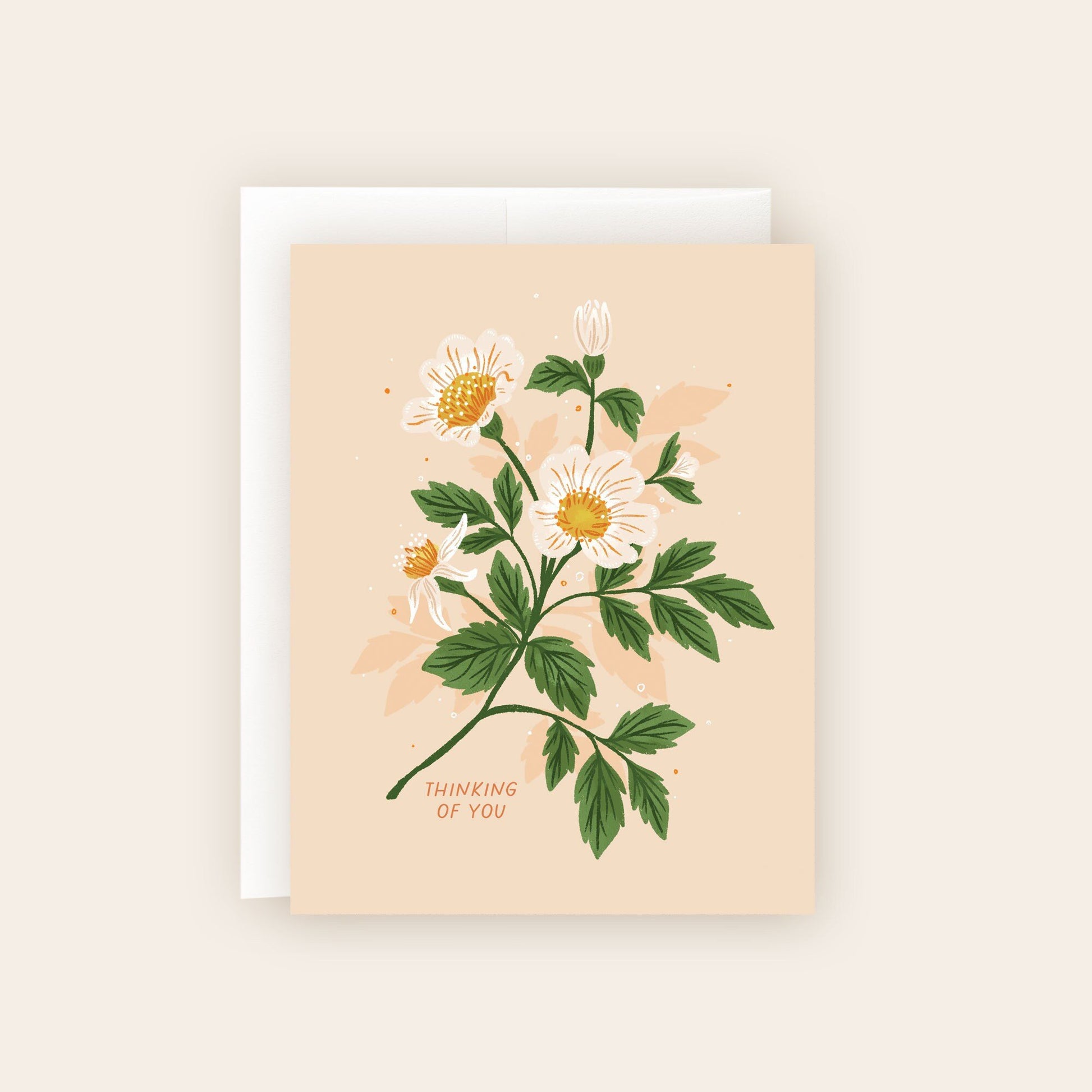 Thinking of You Botanical Sympathy Card