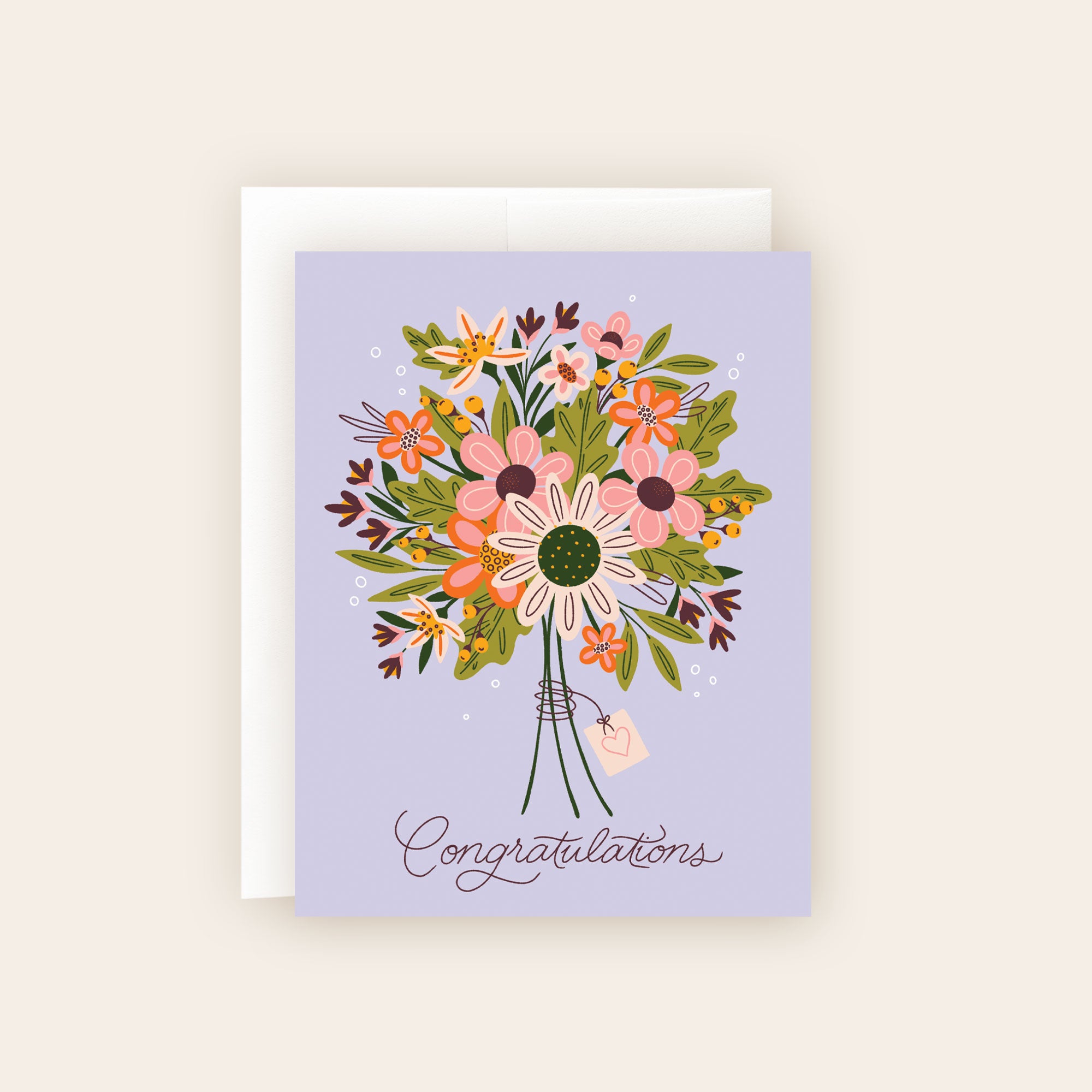 Congratulations Floral Bouquet Card