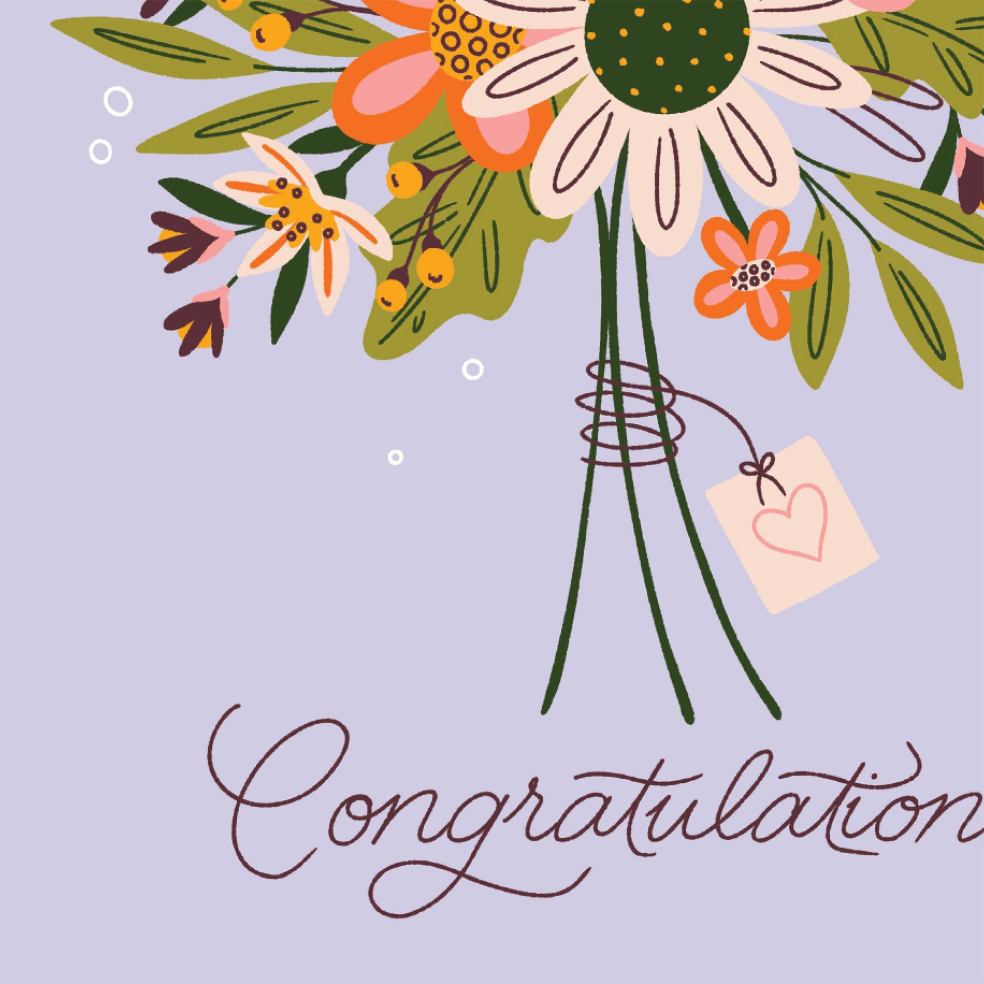 Congratulations Floral Bouquet Card