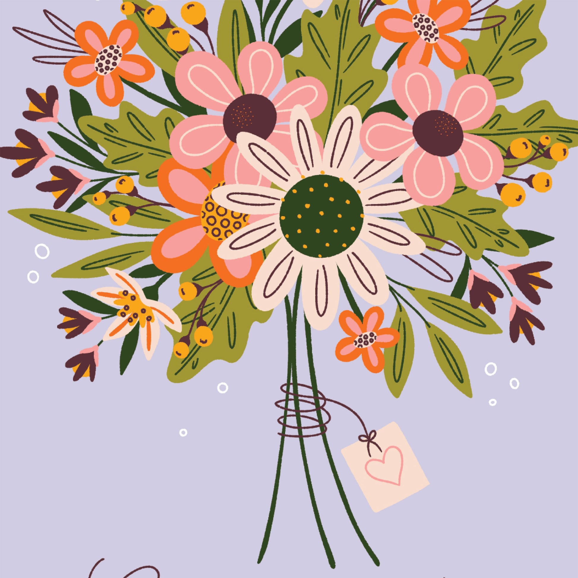 Congratulations Floral Bouquet Card