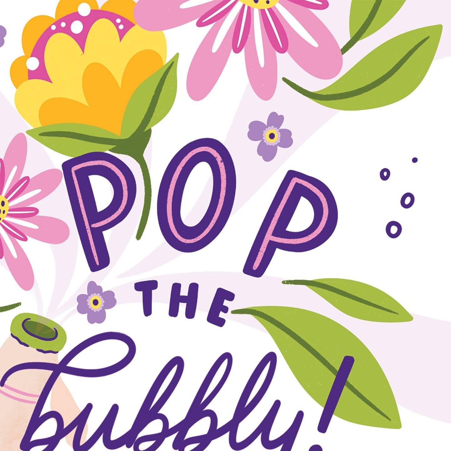 Pop the Bubbly Celebration Congratulations Card