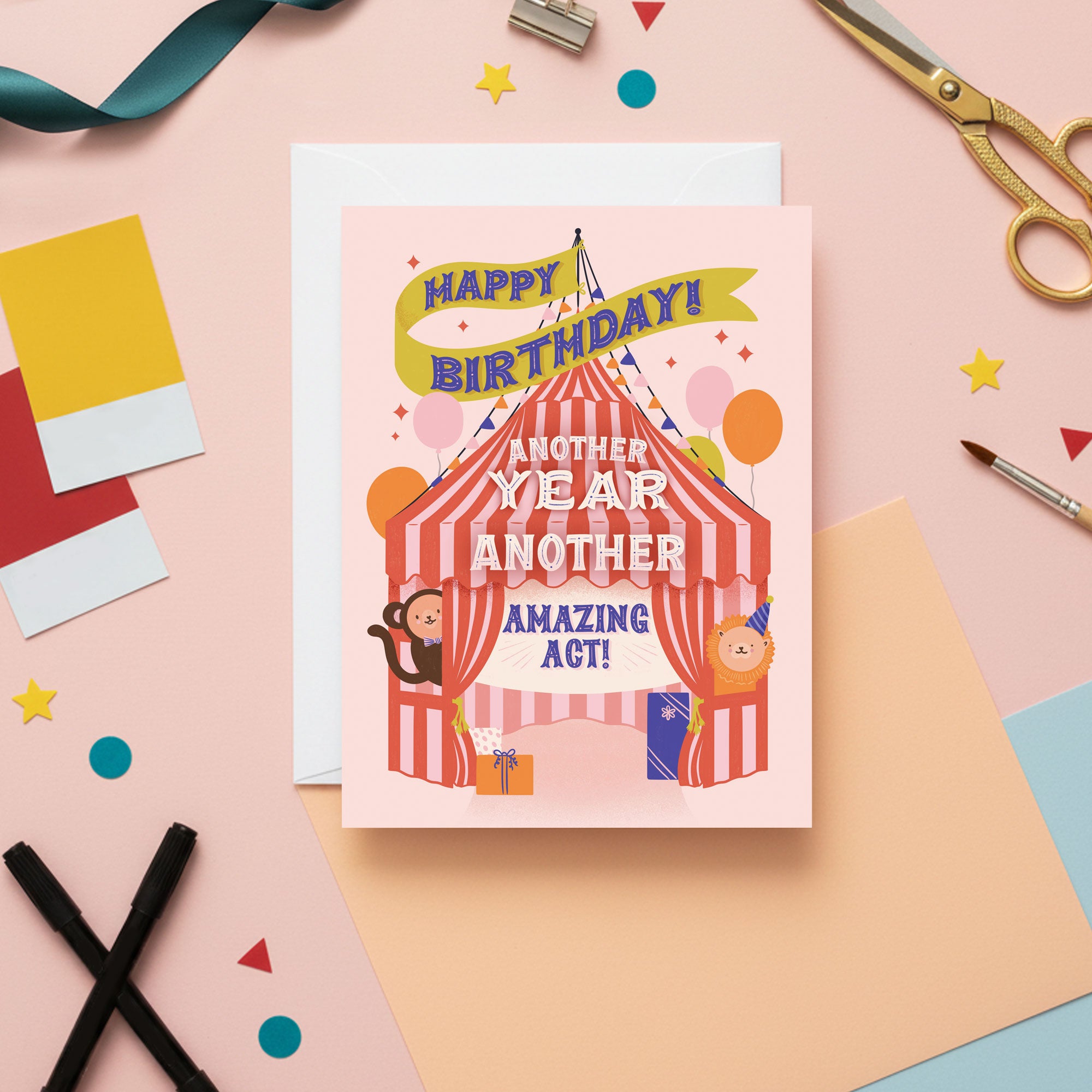 Circus Birthday Card