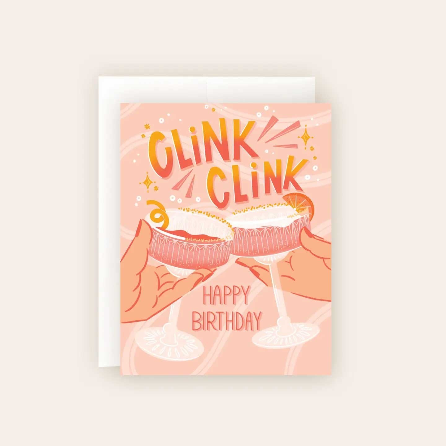 Clink Clink Birthday Toasting Card