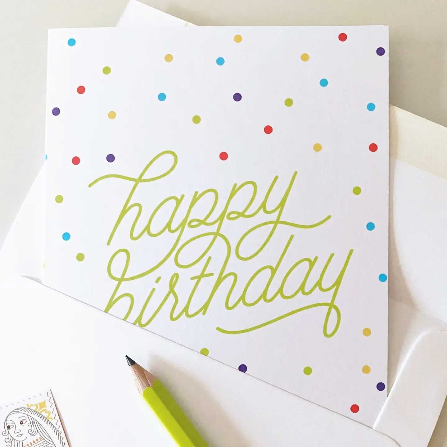 Confetti Happy Birthday Card