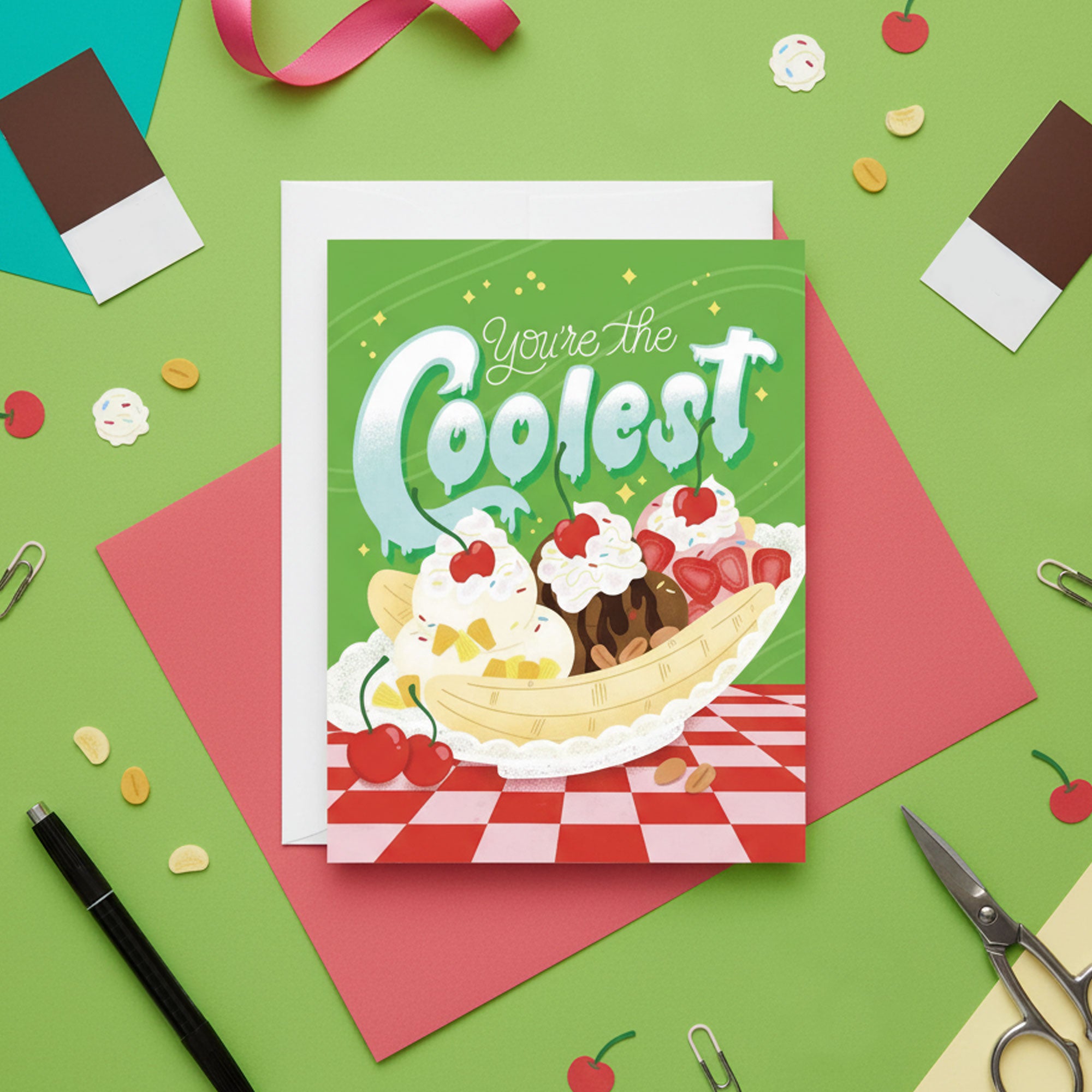 Banana Split Encouragement Card