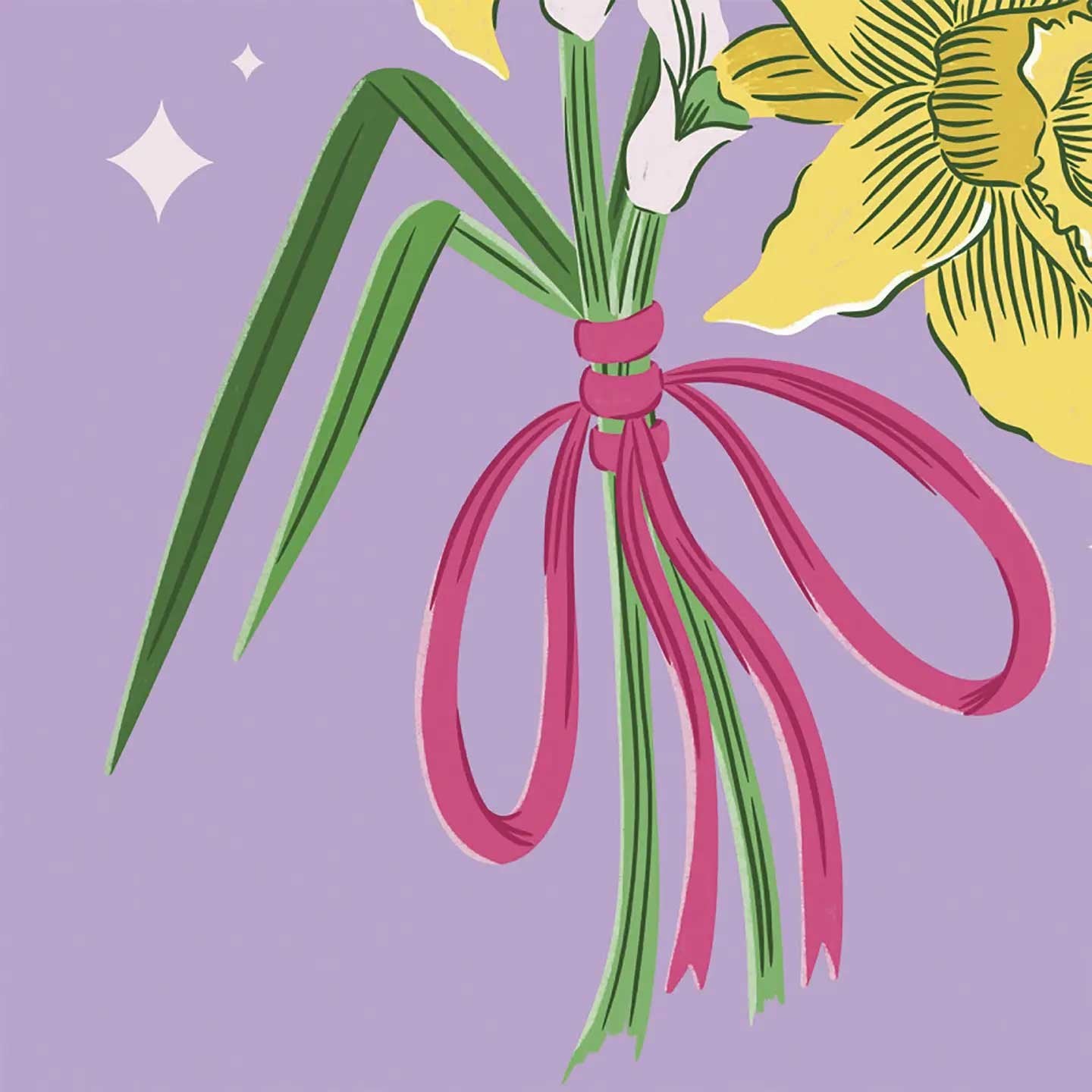 Beautiful Mom Daffodil Bouquet Card
