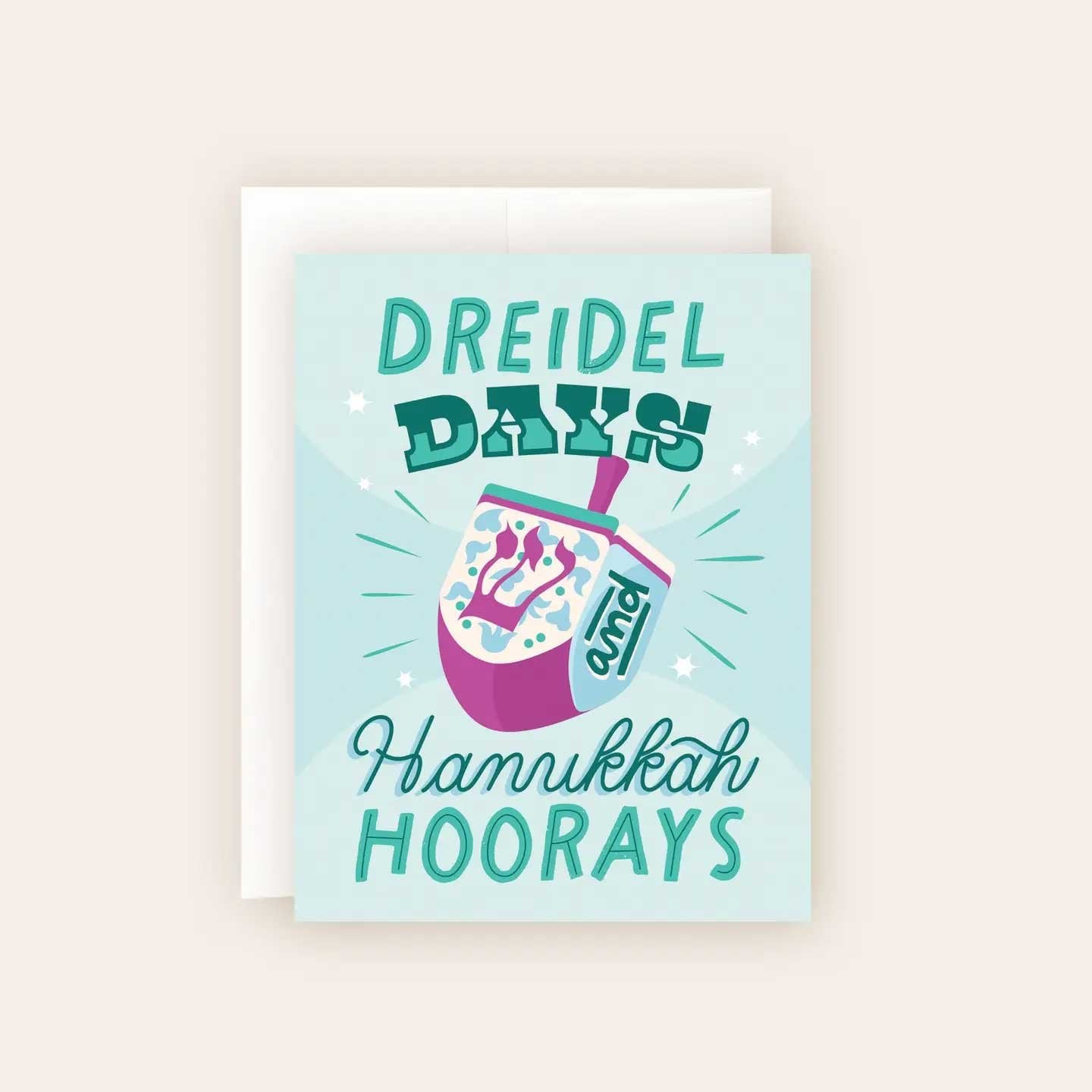Dreidel Days Hanukkah Card