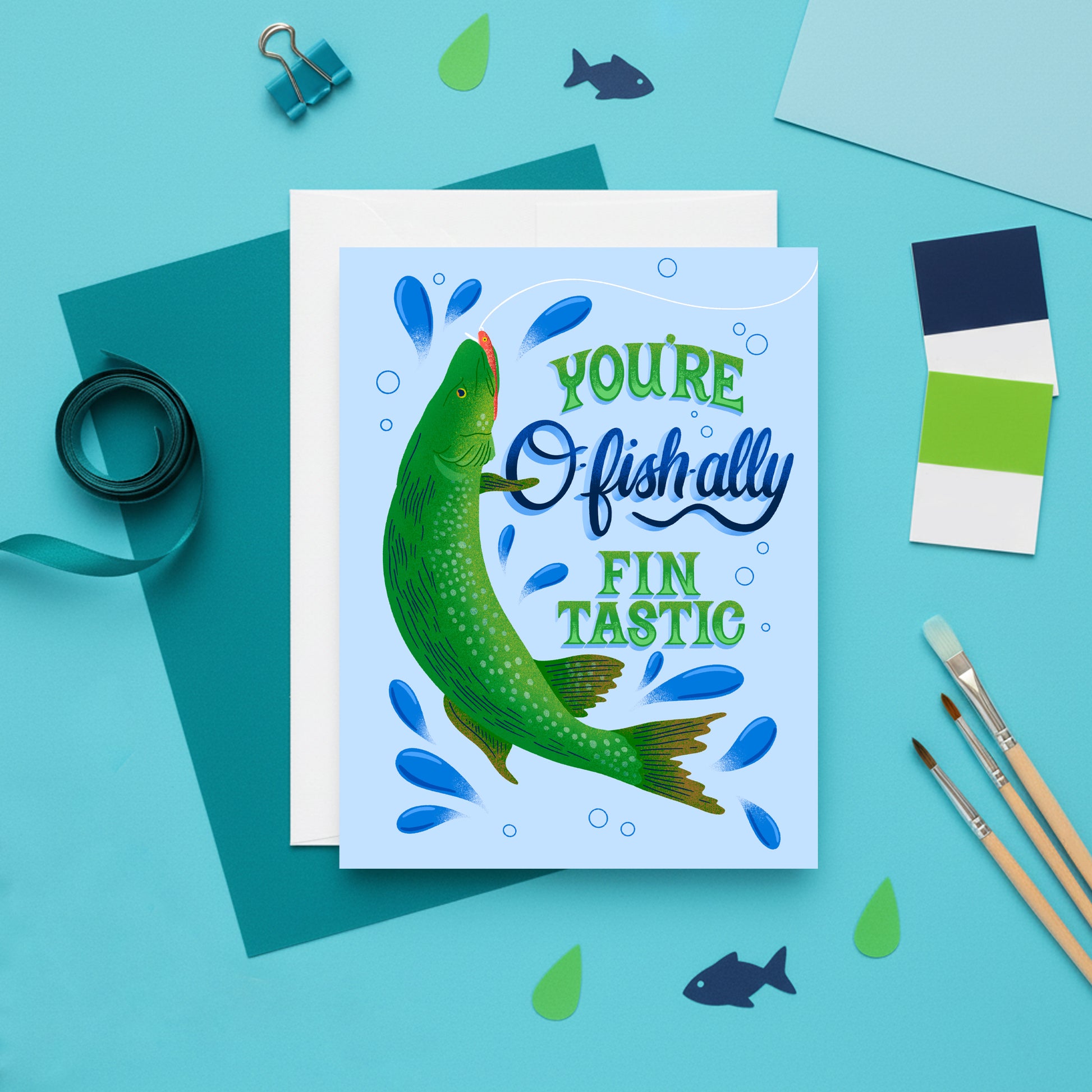 O-fish-ally Fin-tastic Card