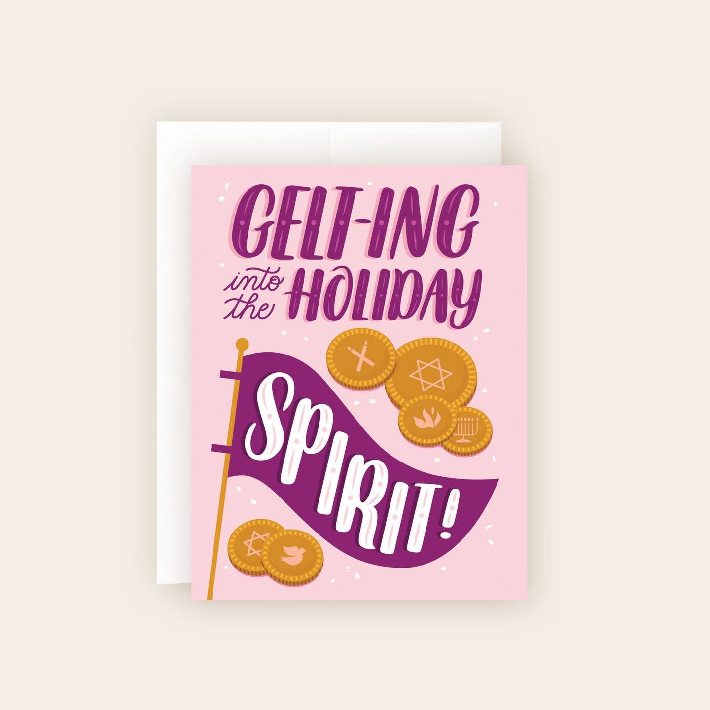 Gelt-ing into the Holiday Spirit Card