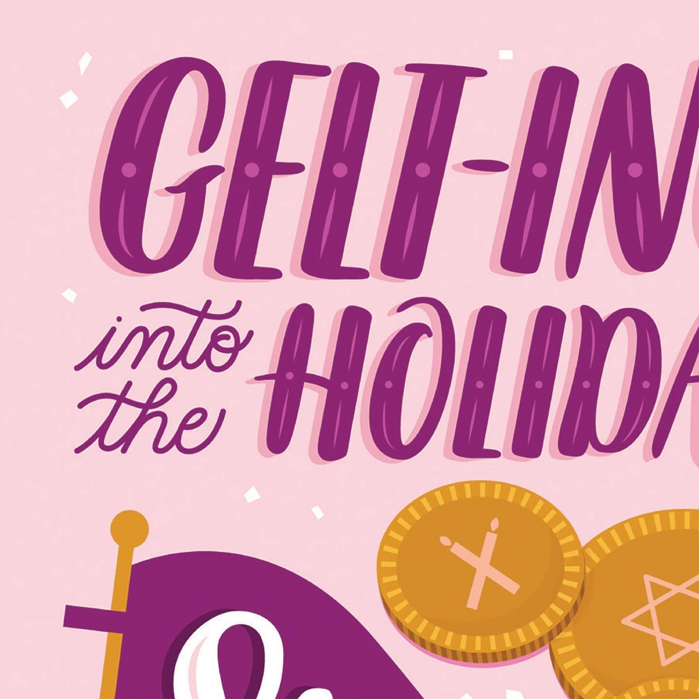 Gelt-ing into the Holiday Spirit Card