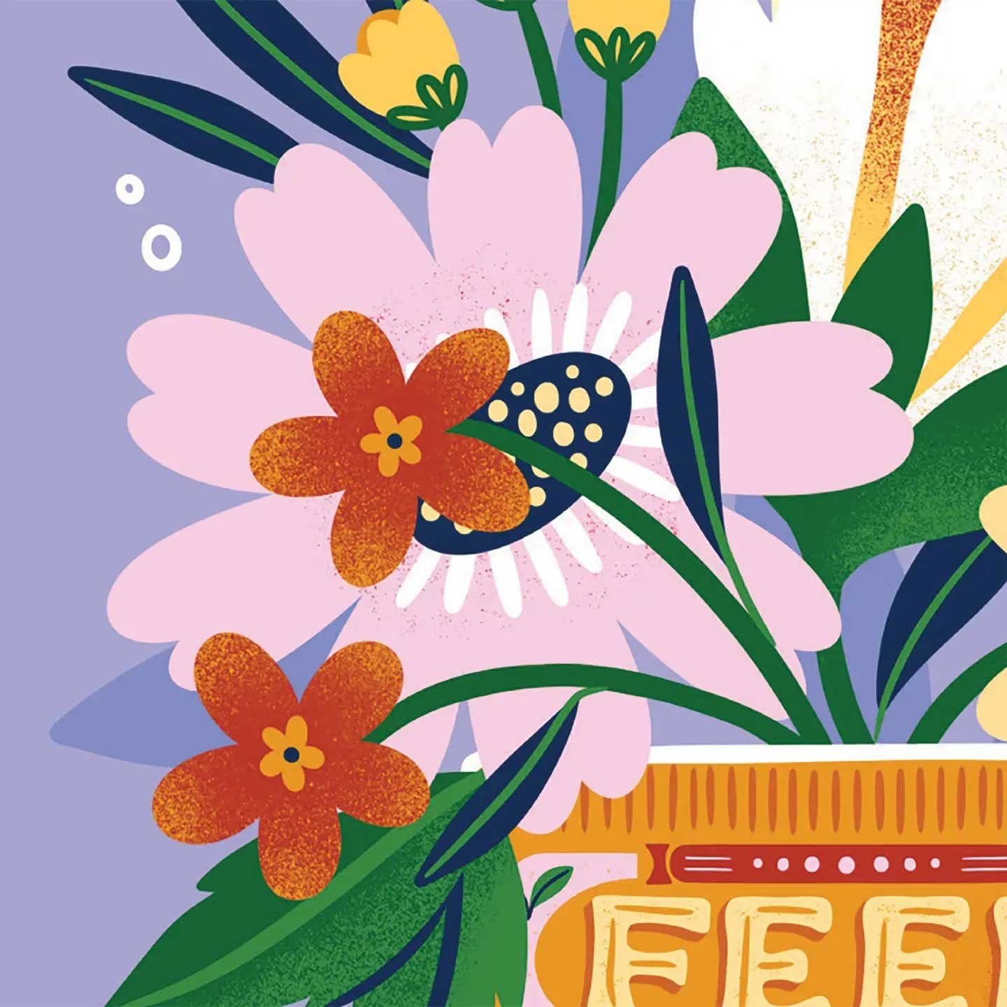 Get Well Soon Floral Can Card