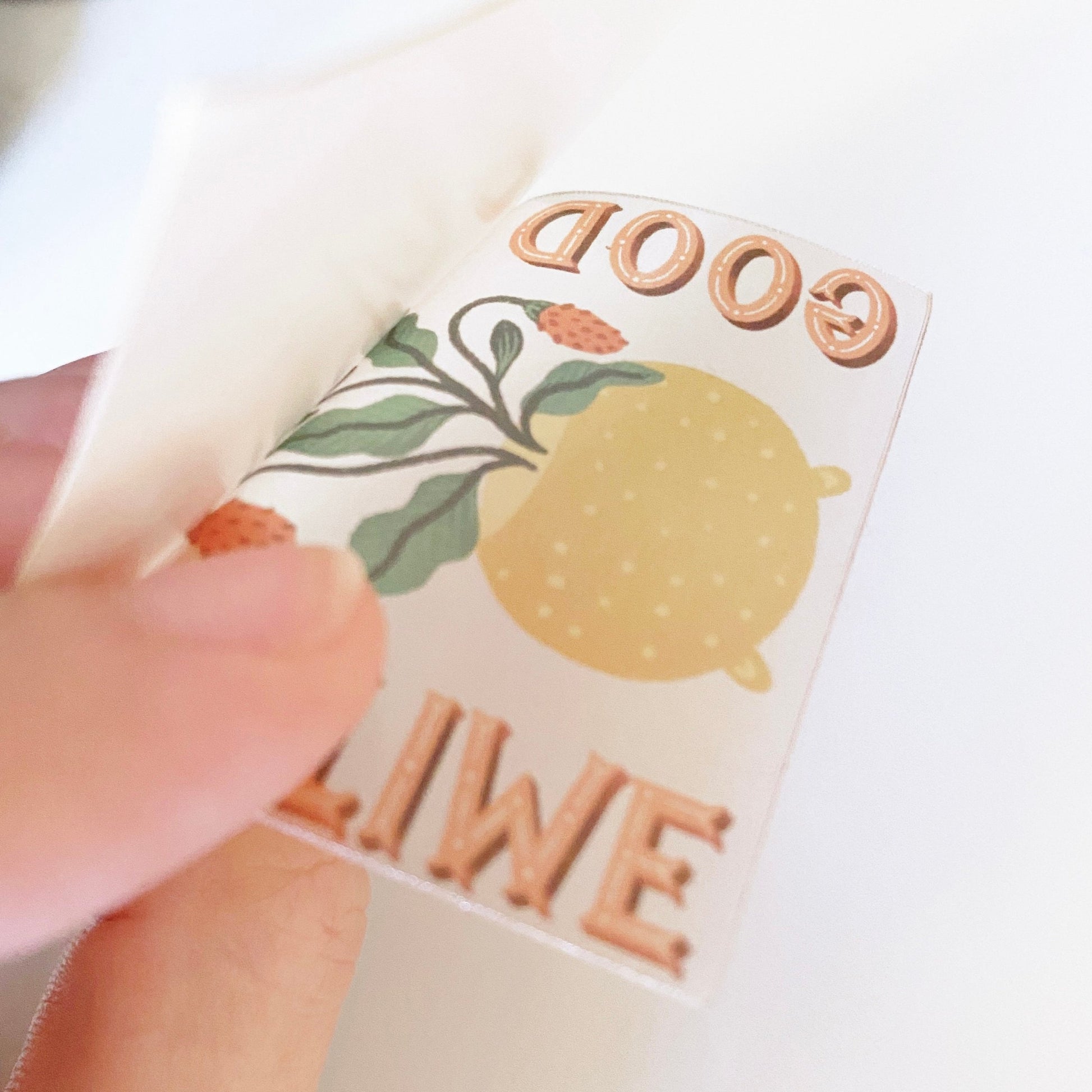 Clear Vinyl Sticker Good Things Take Time