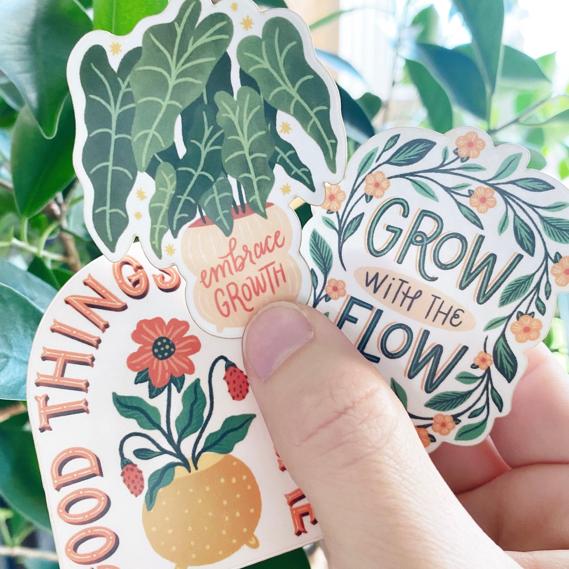 Clear Vinyl Sticker Good Things Take Time