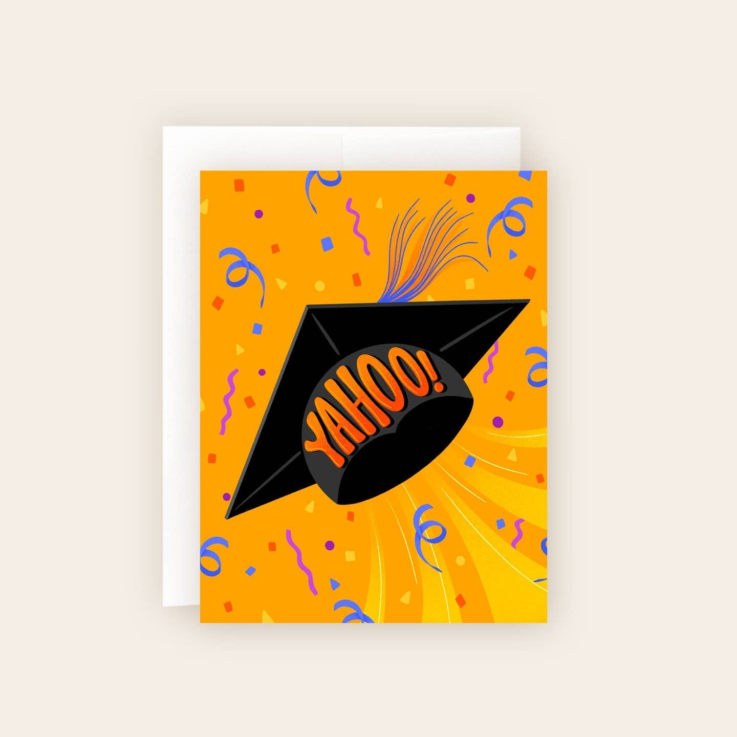 Yahoo Graduate Cap Congratulations Card