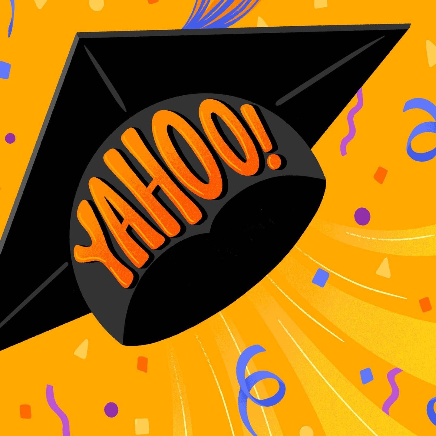 Yahoo Graduate Cap Congratulations Card