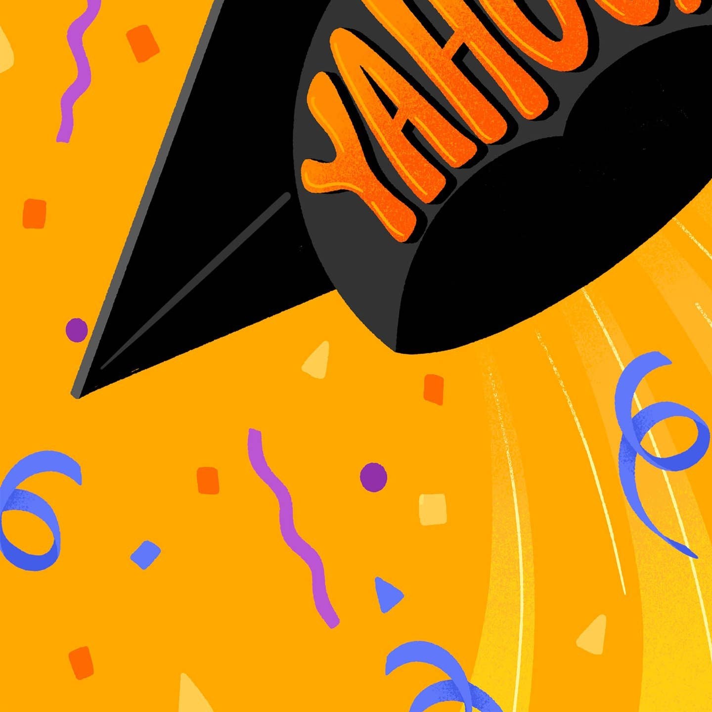 Yahoo Graduate Cap Congratulations Card
