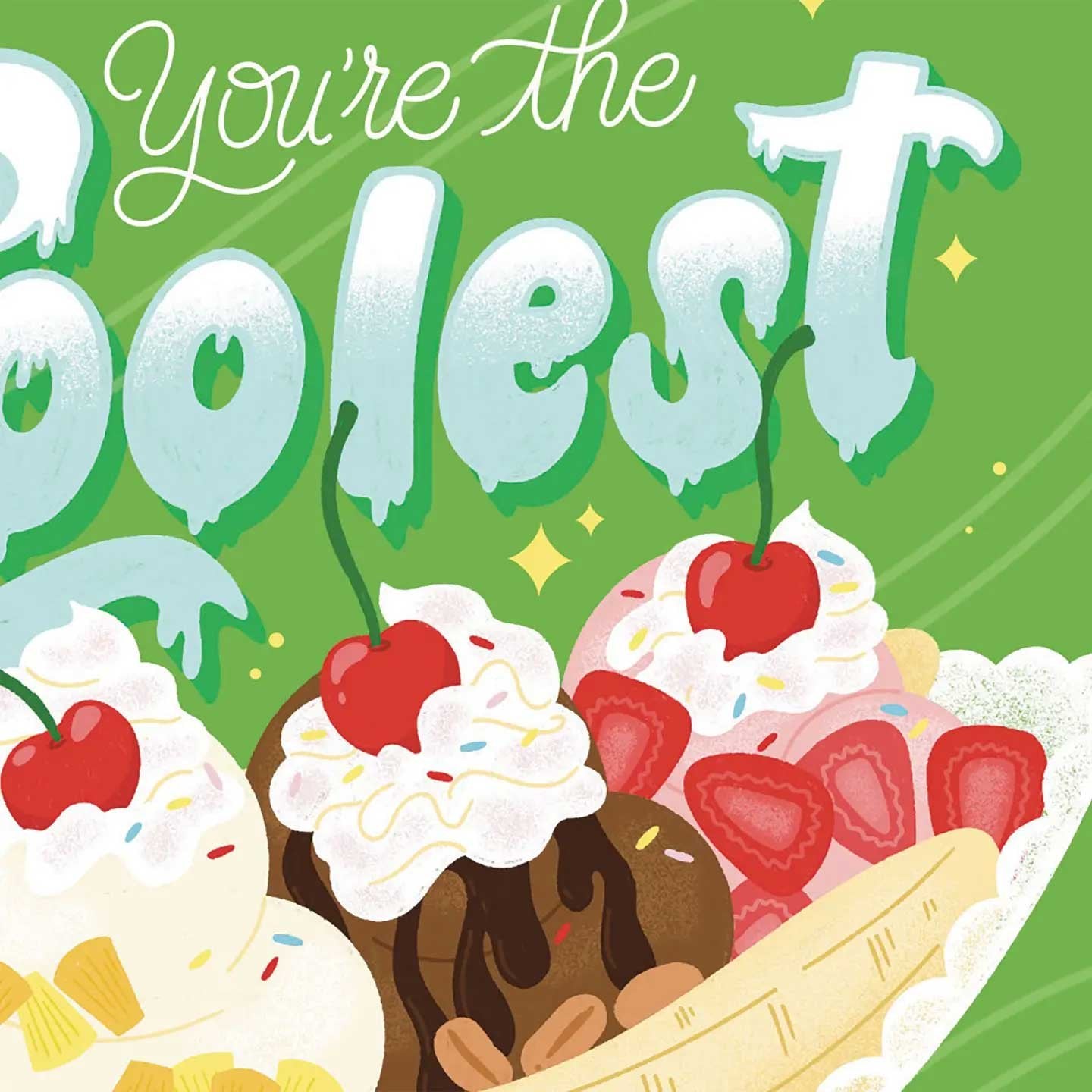 Banana Split Encouragement Card